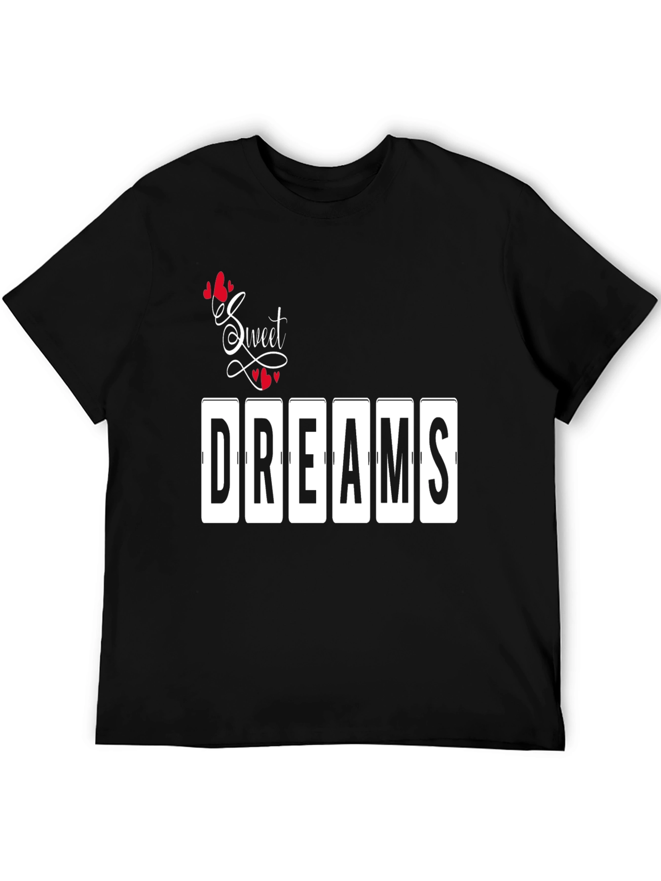 Sweet Dreams Graphic Print Tee - Black