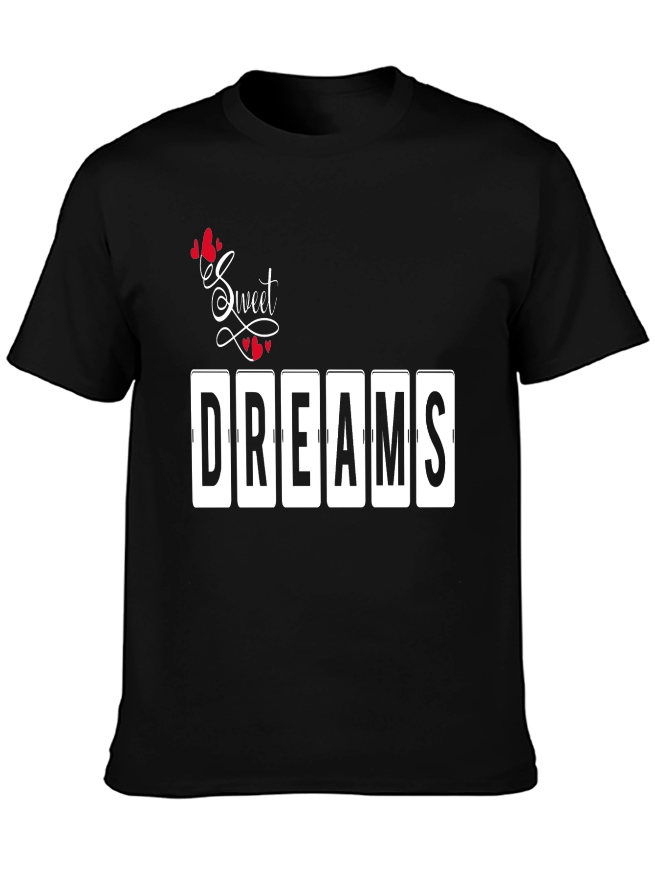 Sweet Dreams Graphic Print Tee - Black