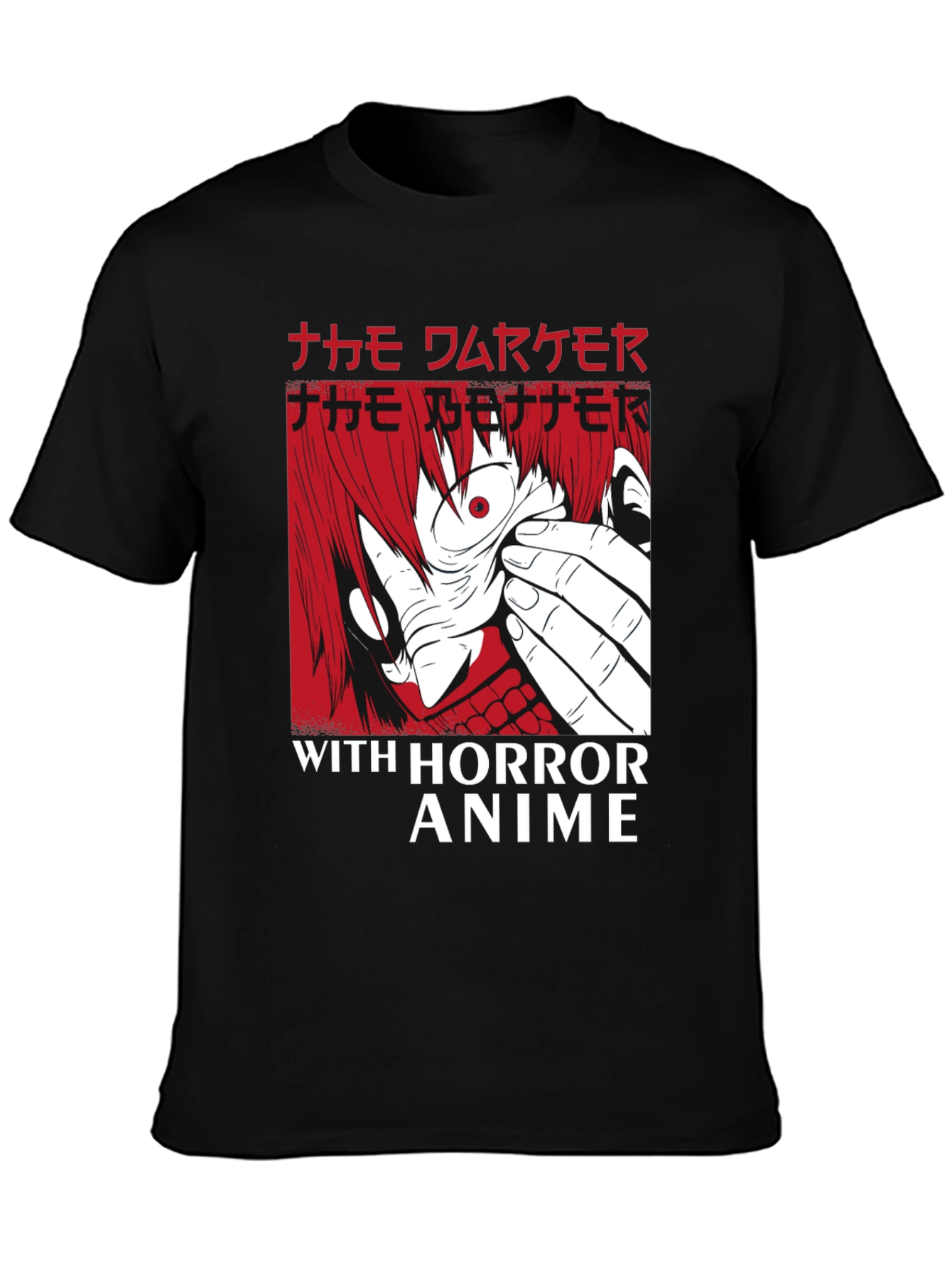 Horror Anime Graphic T-Shirt