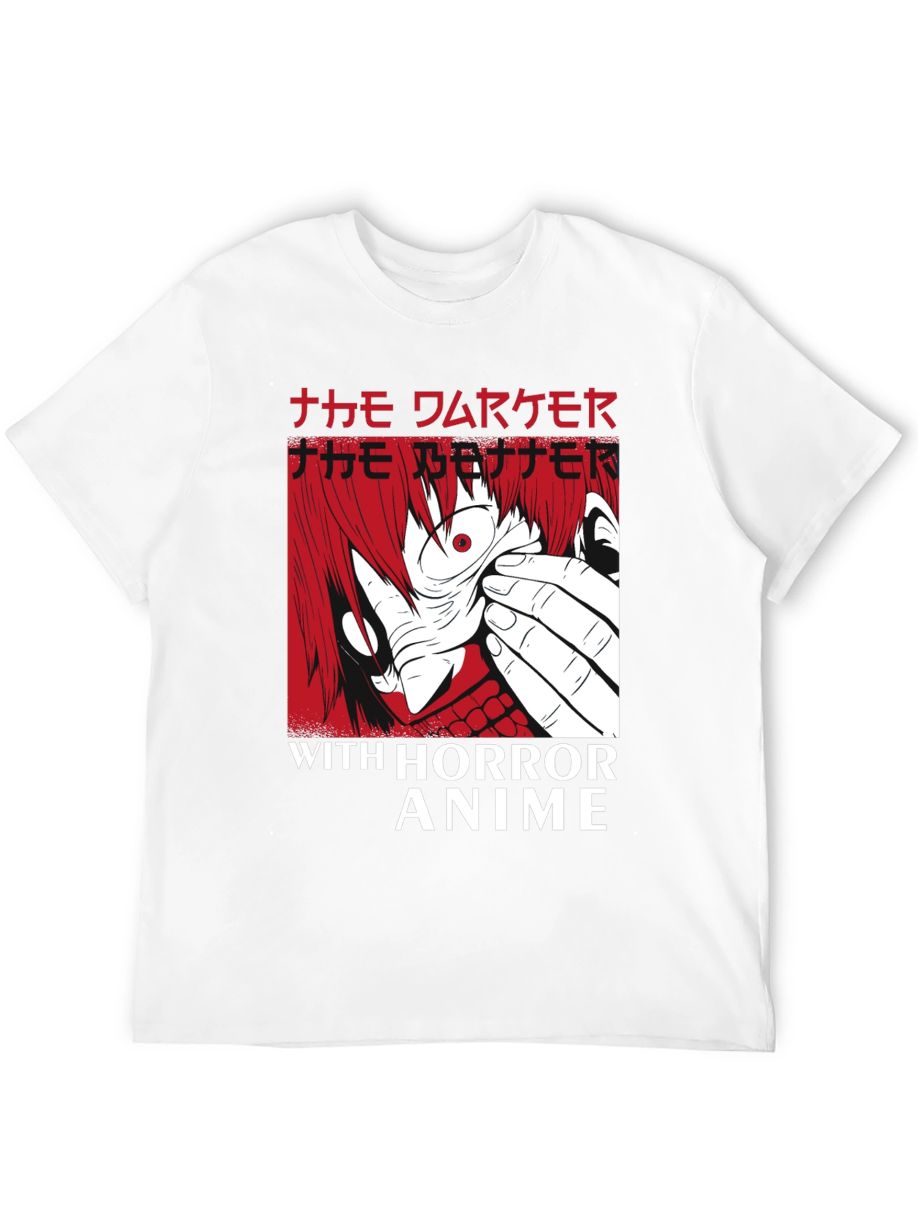 Horror Anime Graphic T-Shirt