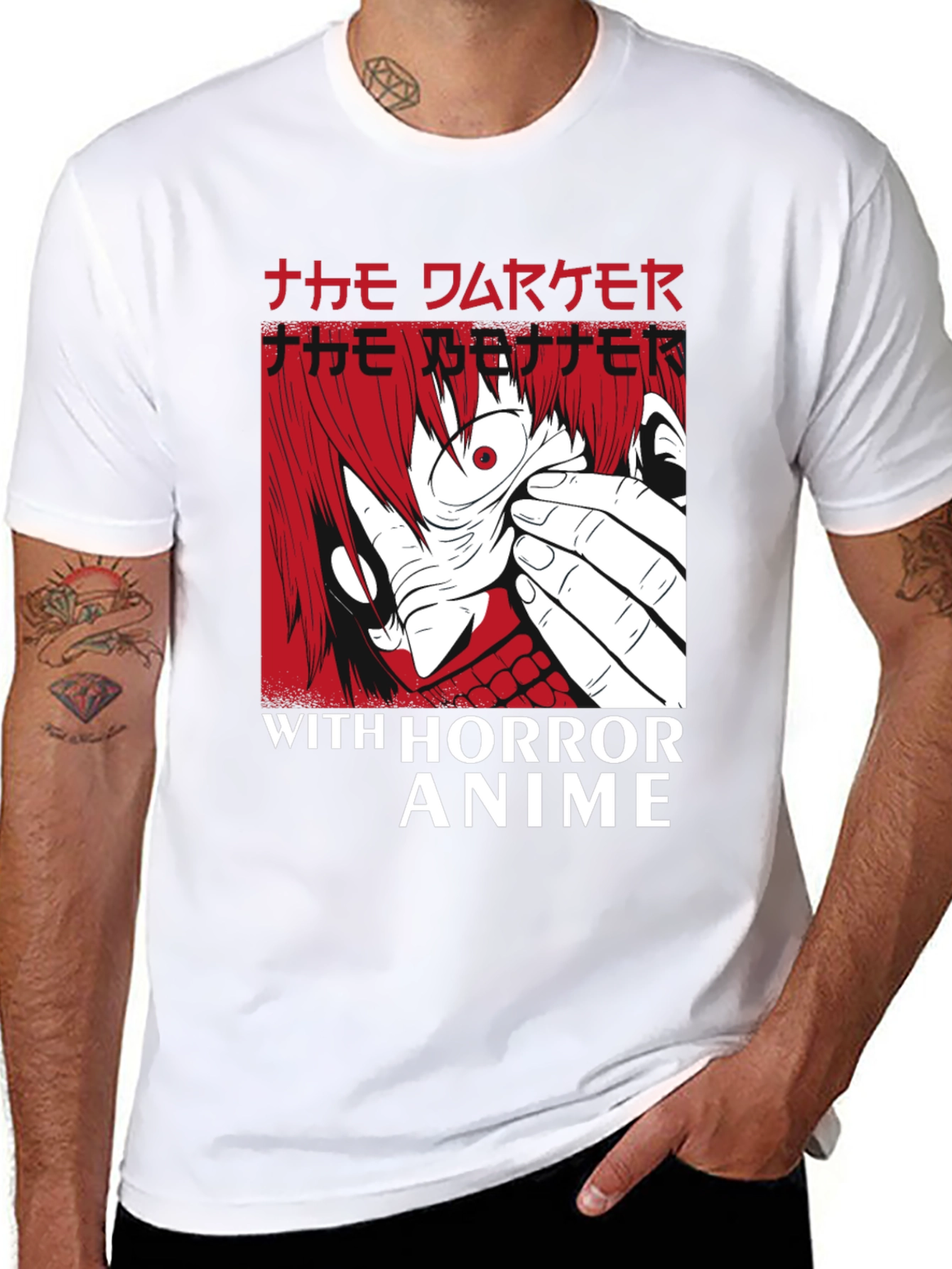 Horror Anime Graphic T-Shirt