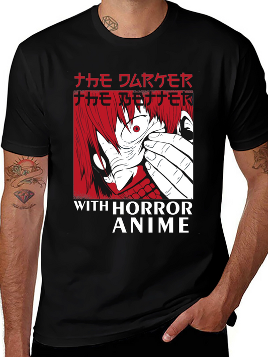 Horror Anime Graphic T-Shirt