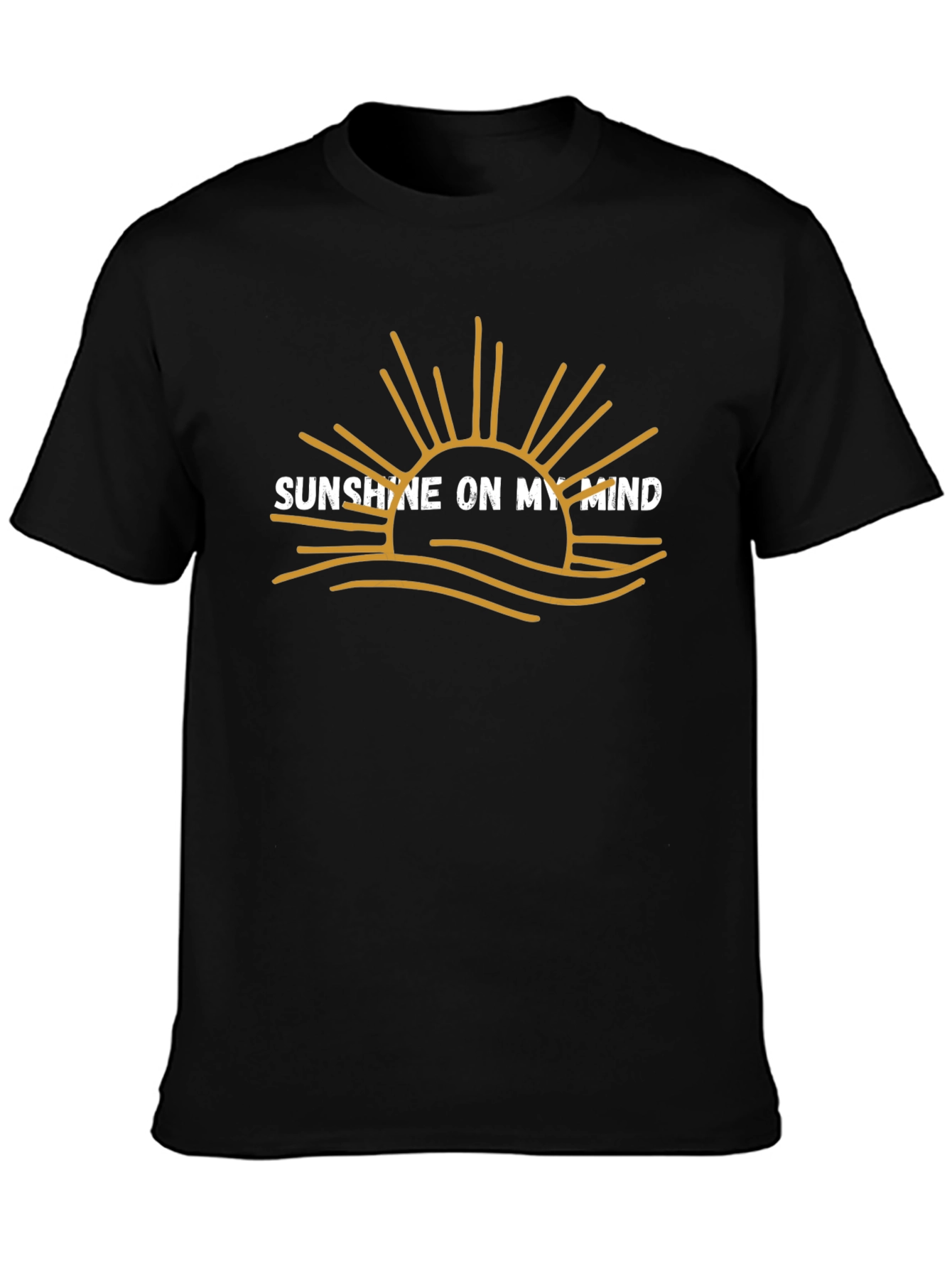 Sunshine on My Mind Black Graphic Tee