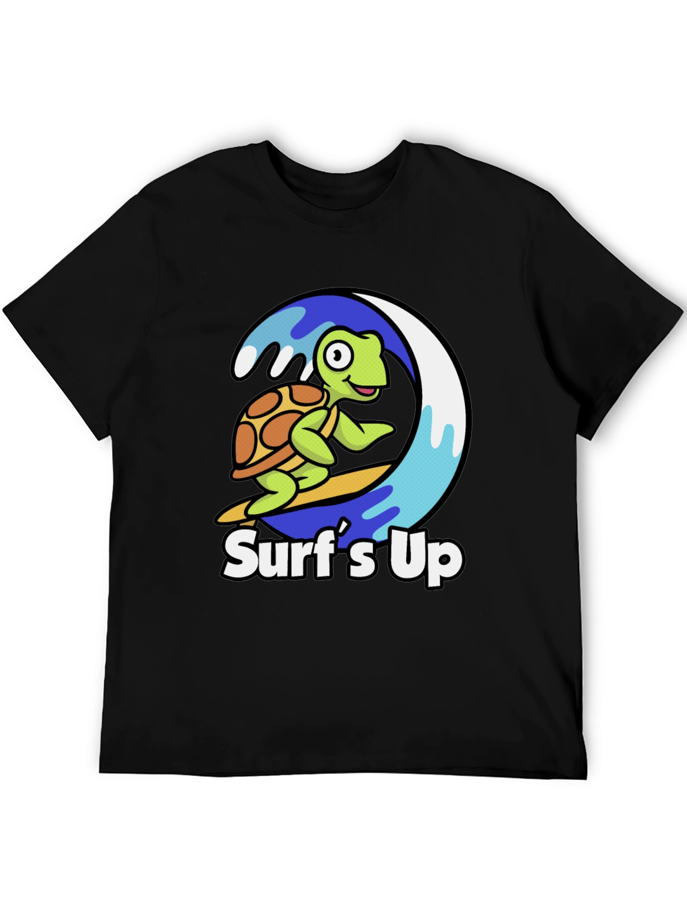 Surfs Up Turtle Graphic T-Shirt