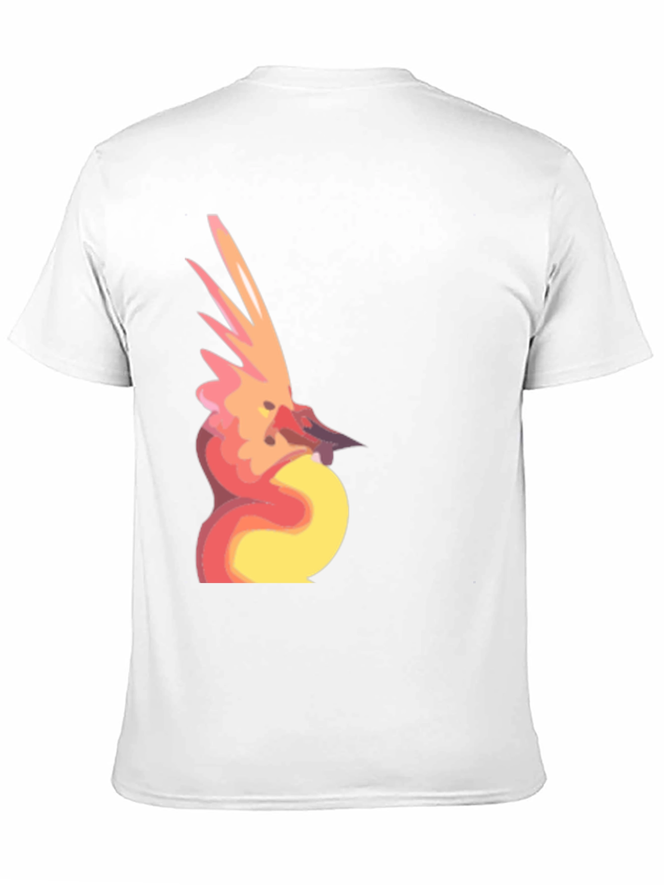 Abstract Bird Graphic Black T-Shirt
