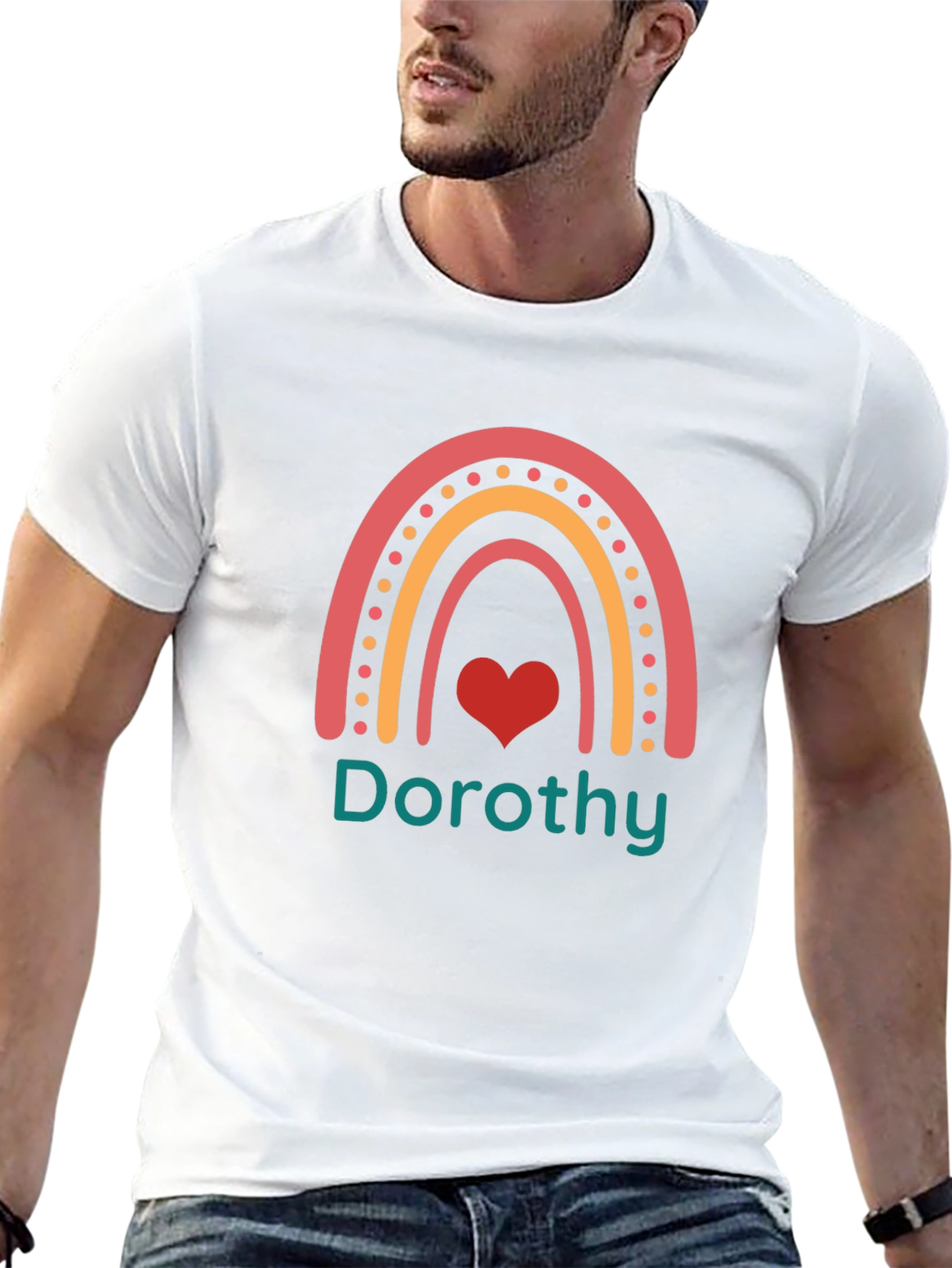 Dorothy Rainbow Graphic Tee - Trendy Black T-Shirt