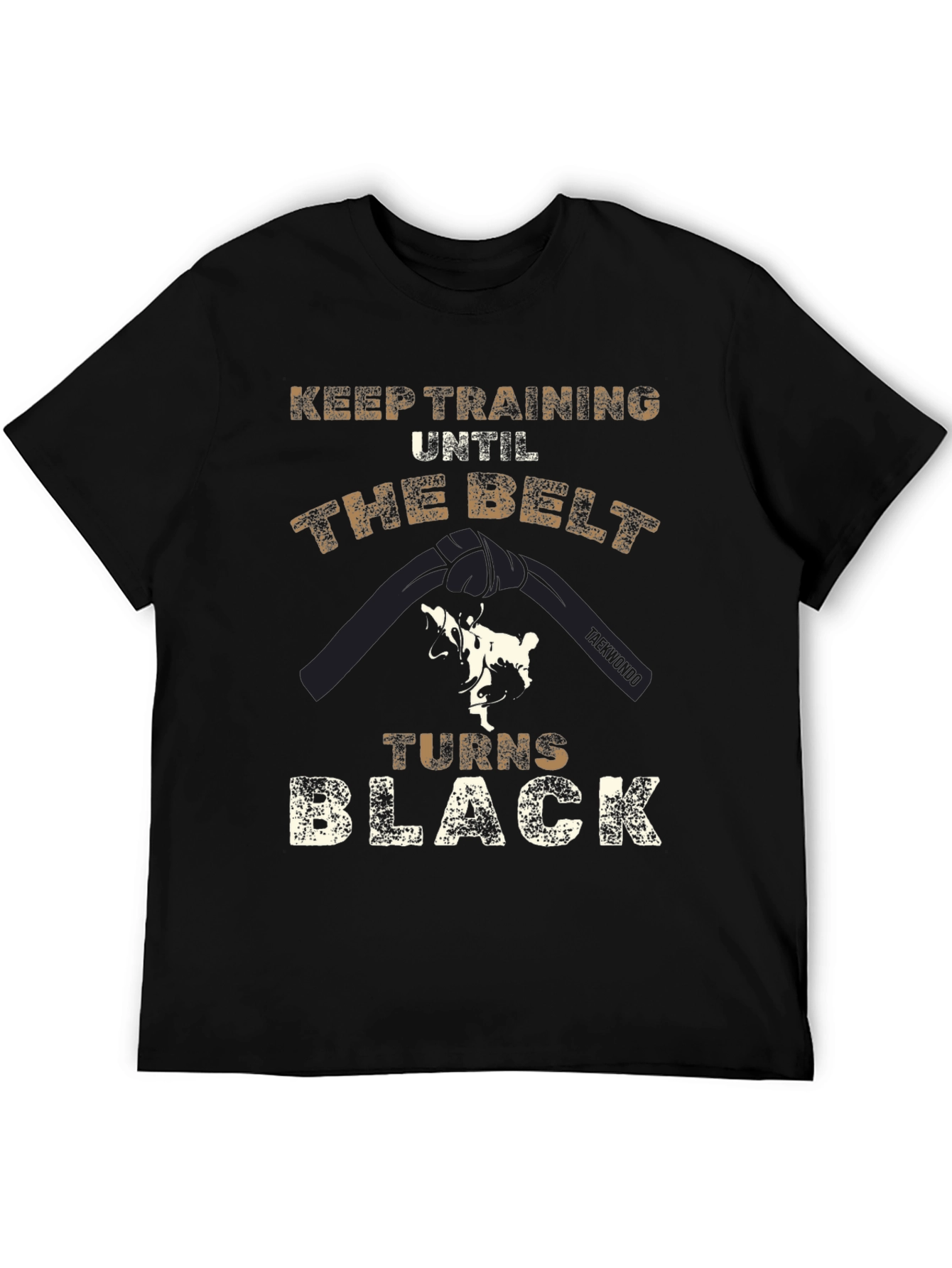 Taekwondo Black Belt T-Shirt - Keep Training