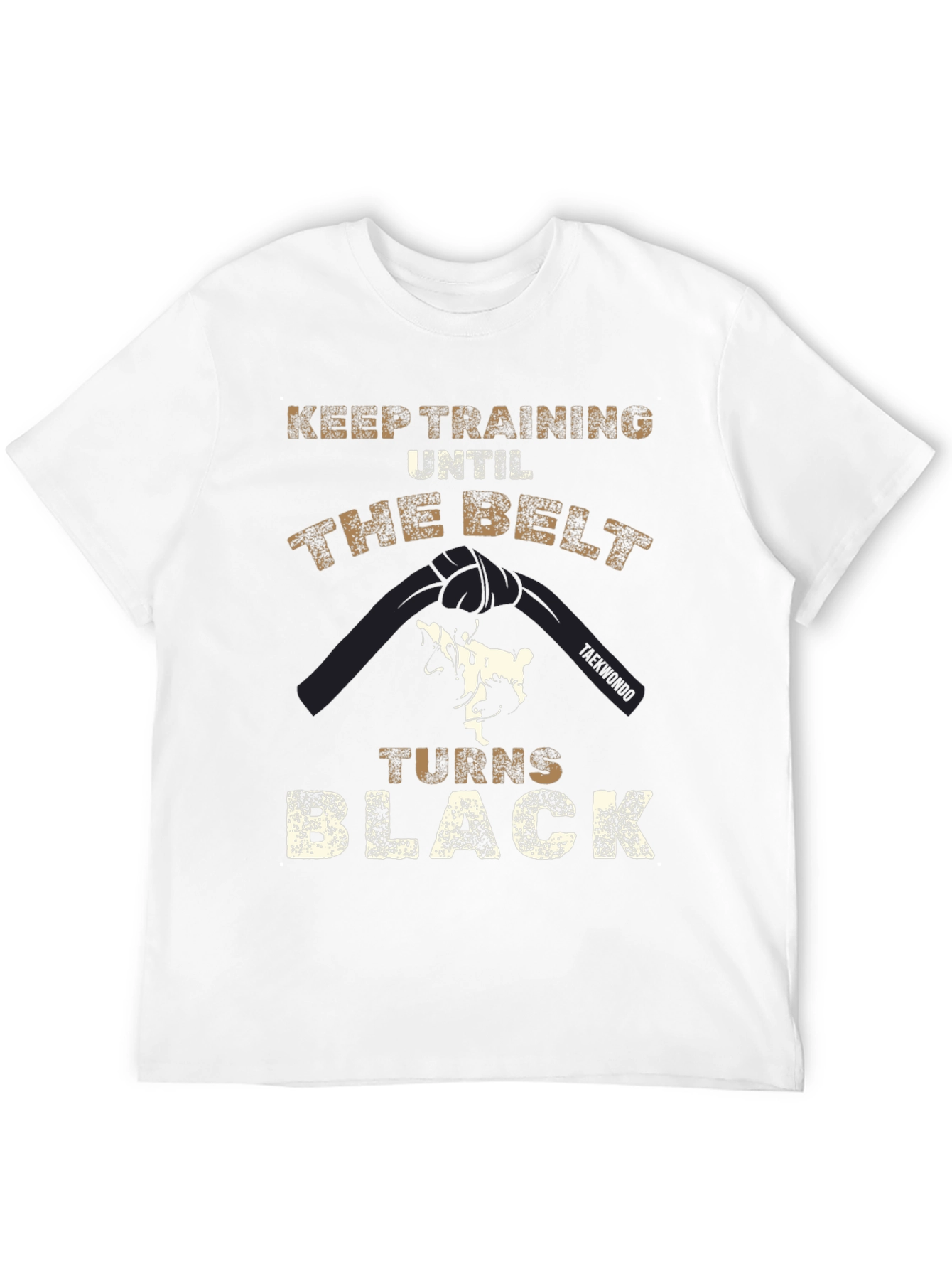 Taekwondo Black Belt T-Shirt - Keep Training