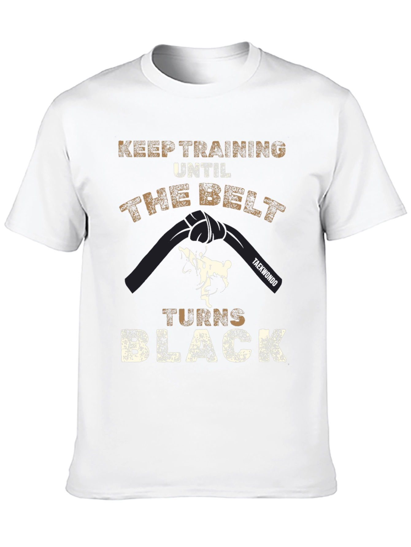 Taekwondo Black Belt T-Shirt - Keep Training
