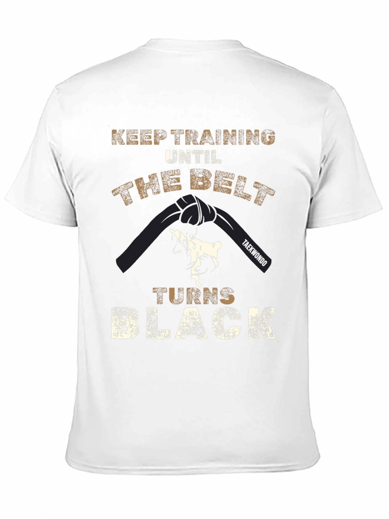 Taekwondo Black Belt T-Shirt - Keep Training