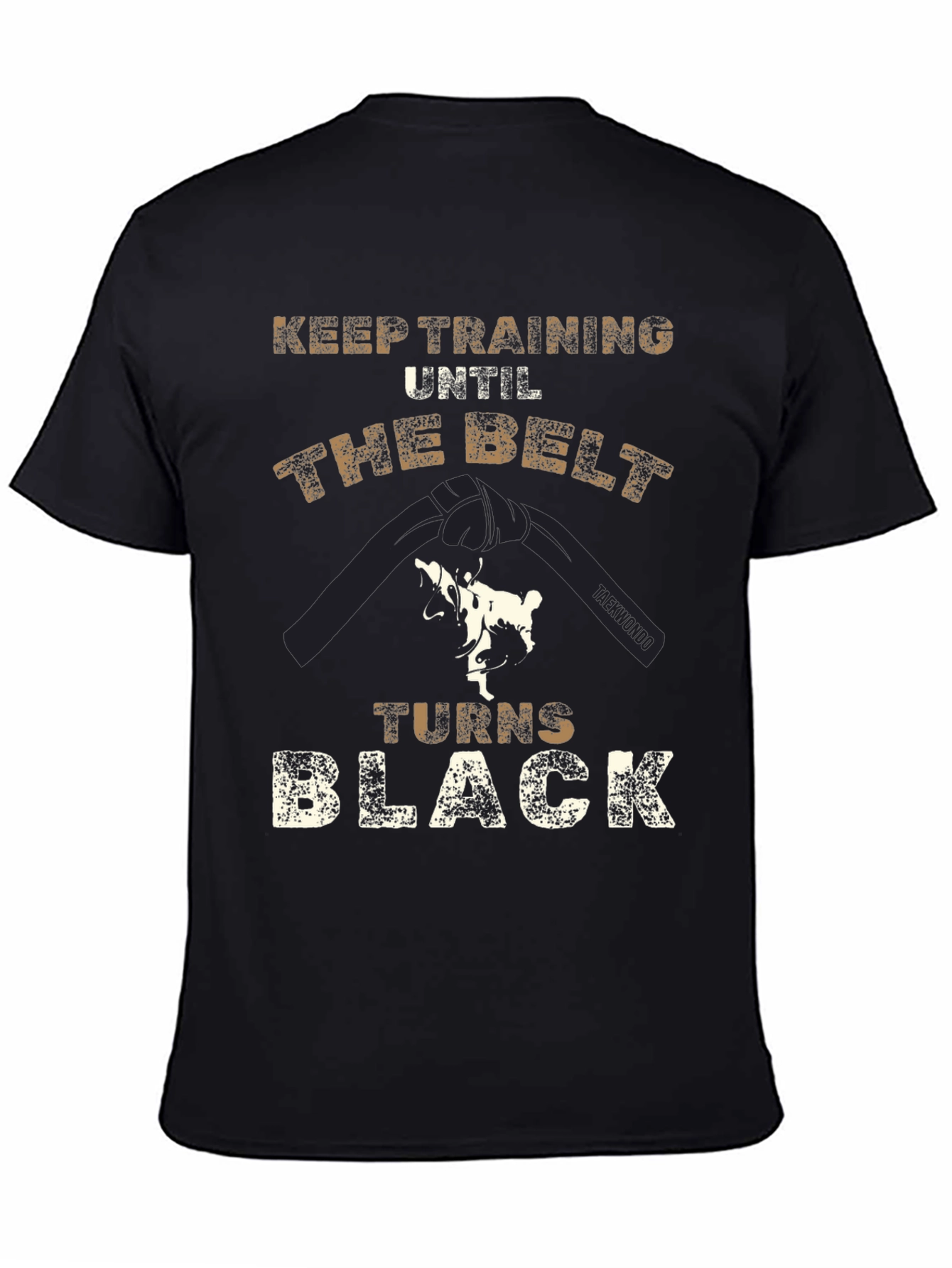 Taekwondo Black Belt T-Shirt - Keep Training
