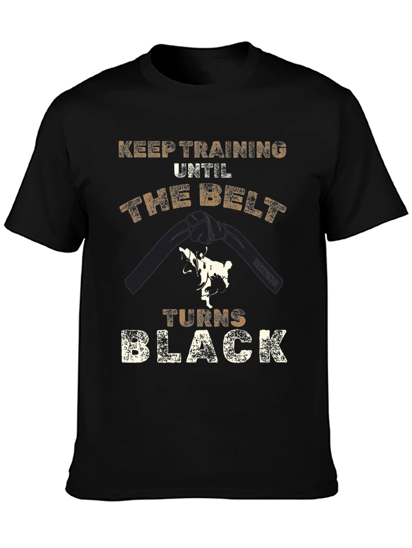 Taekwondo Black Belt T-Shirt - Keep Training