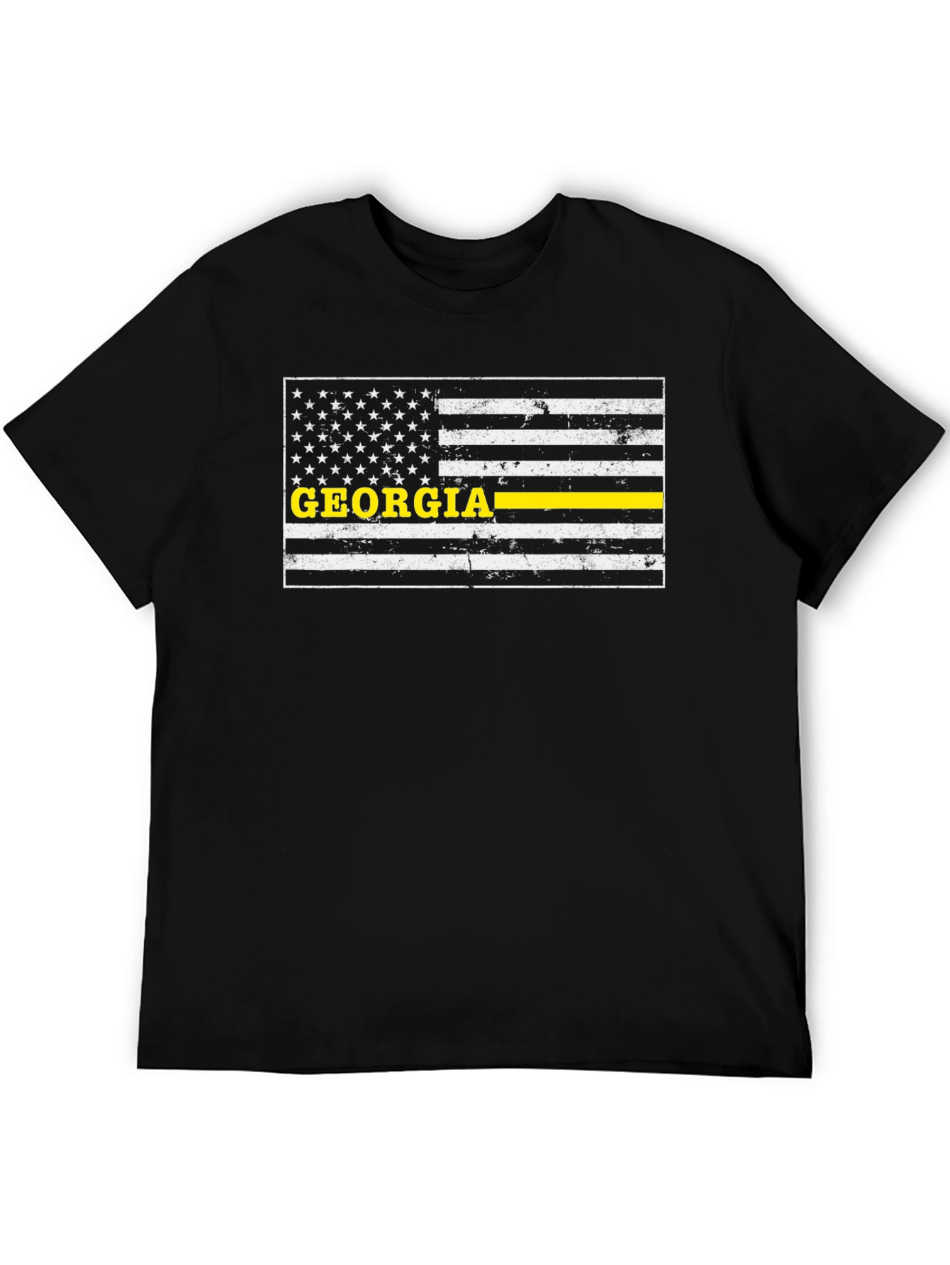 Georgia Thin Yellow Line Flag T-Shirt