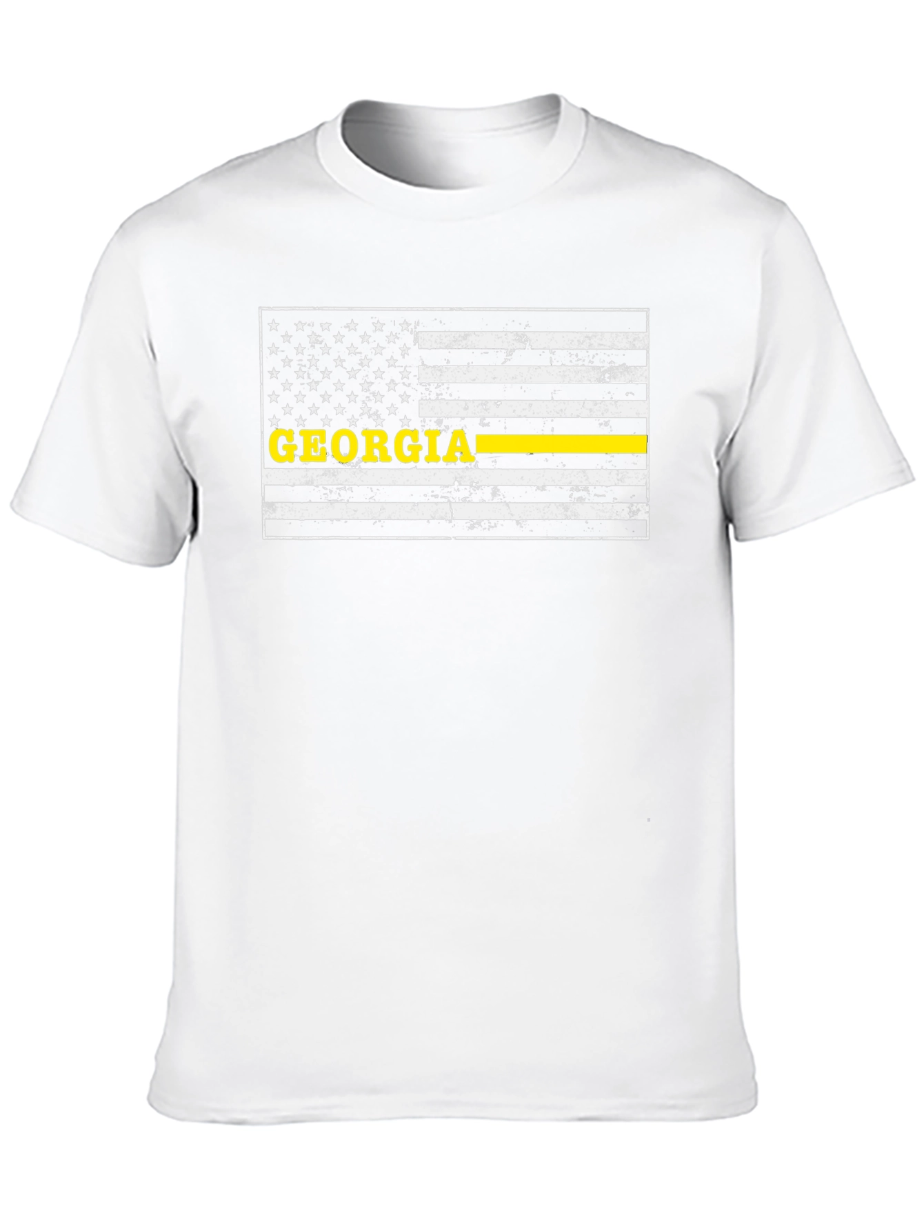 Georgia Thin Yellow Line Flag T-Shirt
