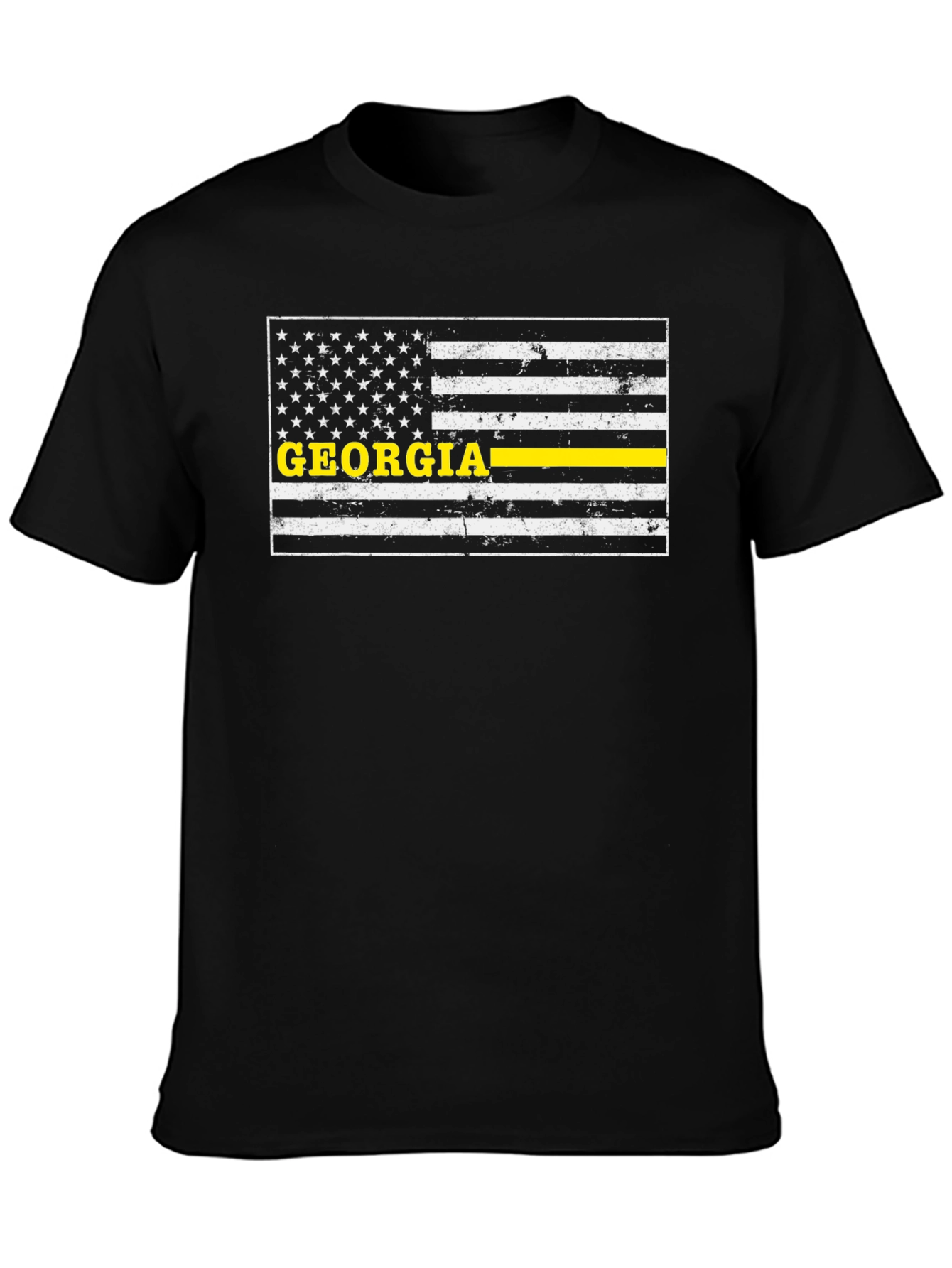 Georgia Thin Yellow Line Flag T-Shirt