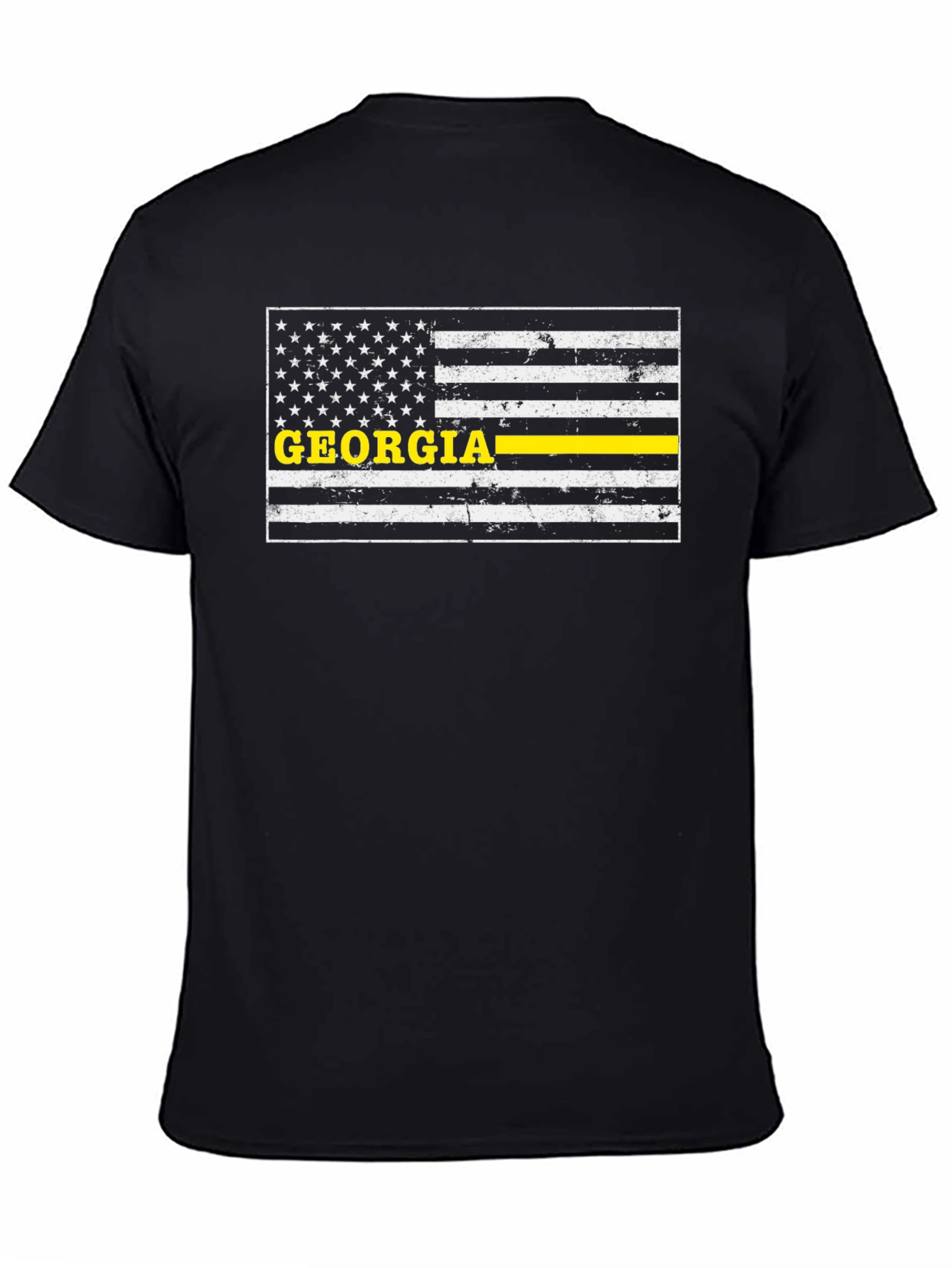 Georgia Thin Yellow Line Flag T-Shirt