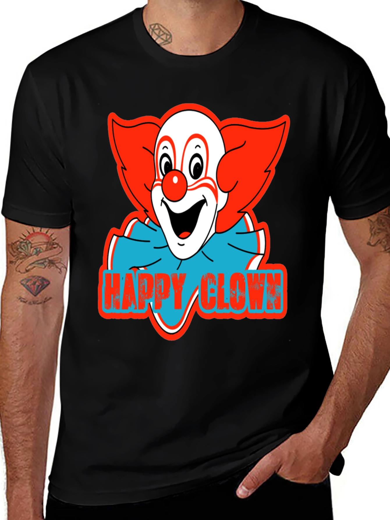 Happy Clown Graphic Tee - Classic Clown Shirt