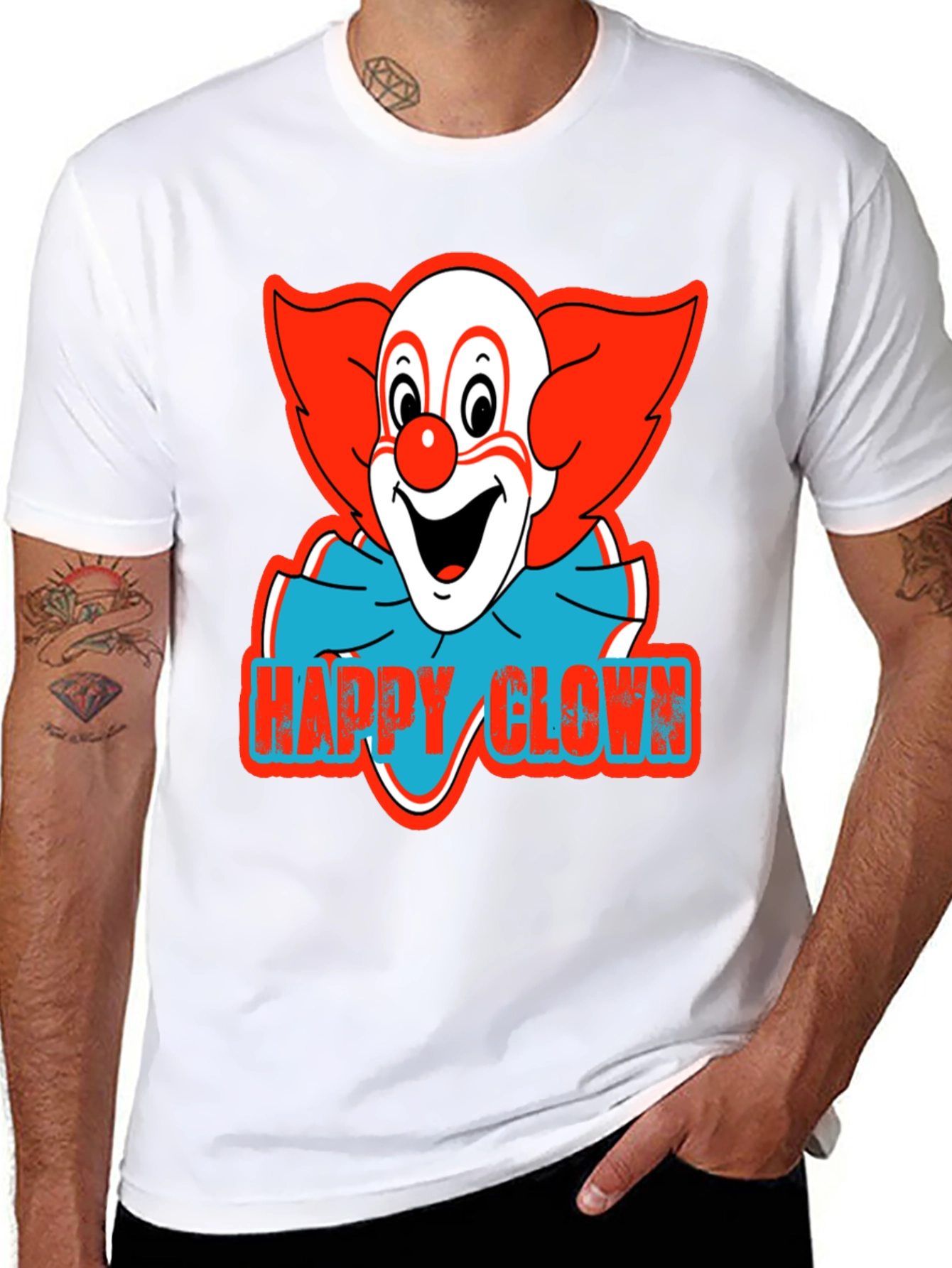 Happy Clown Graphic Tee - Classic Clown Shirt