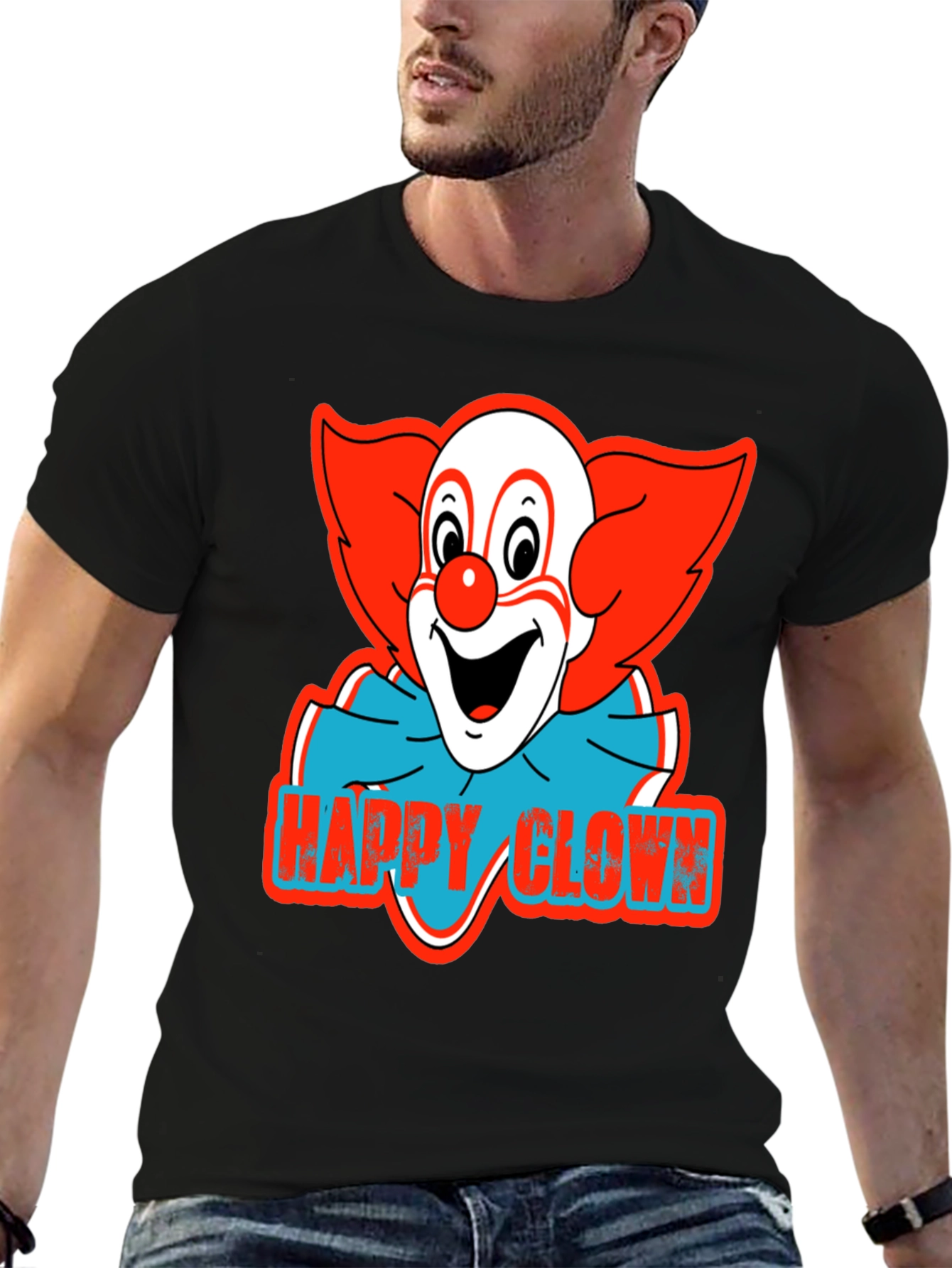 Happy Clown Graphic Tee - Classic Clown Shirt
