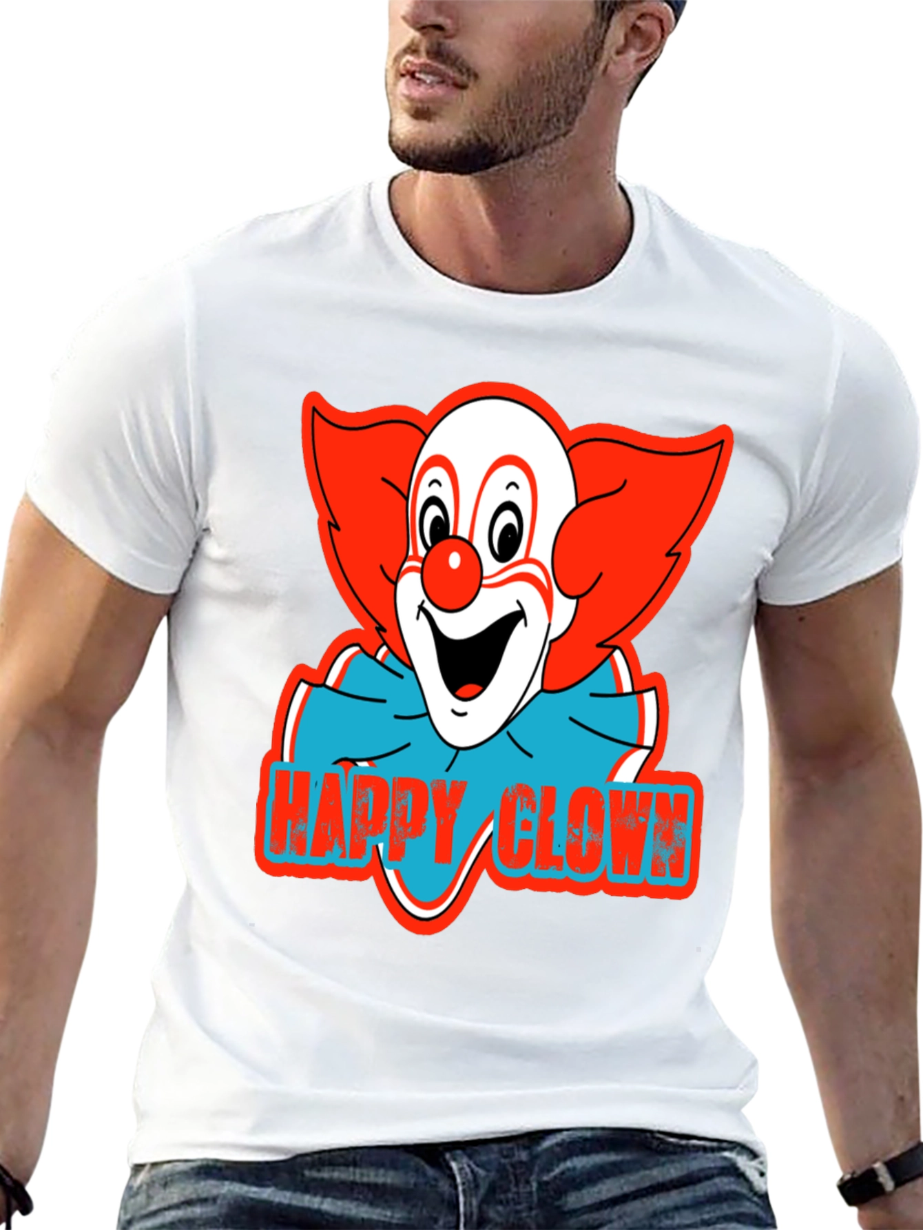 Happy Clown Graphic Tee - Classic Clown Shirt
