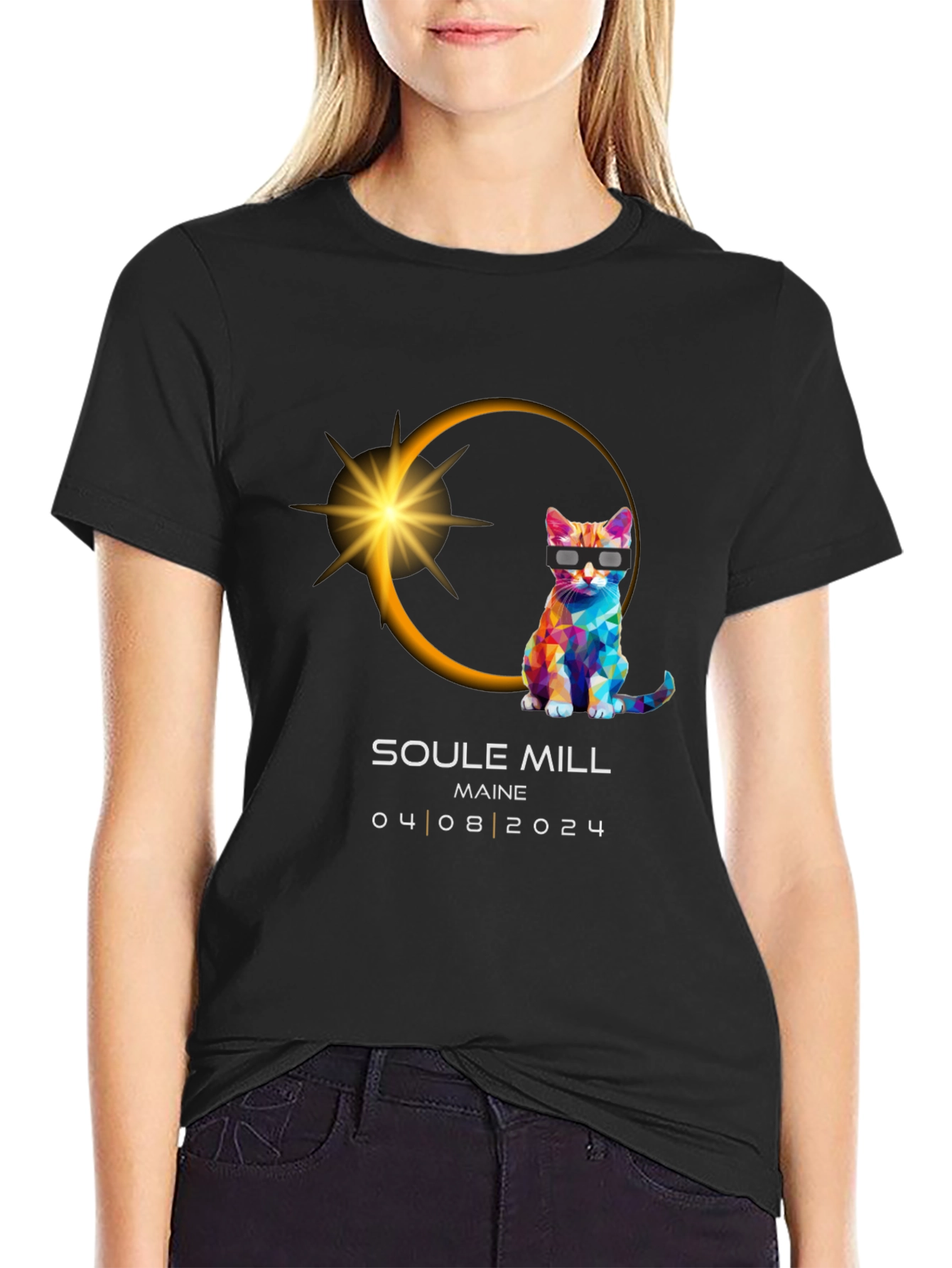 Soule Mill Maine Eclipse Cat T-Shirt