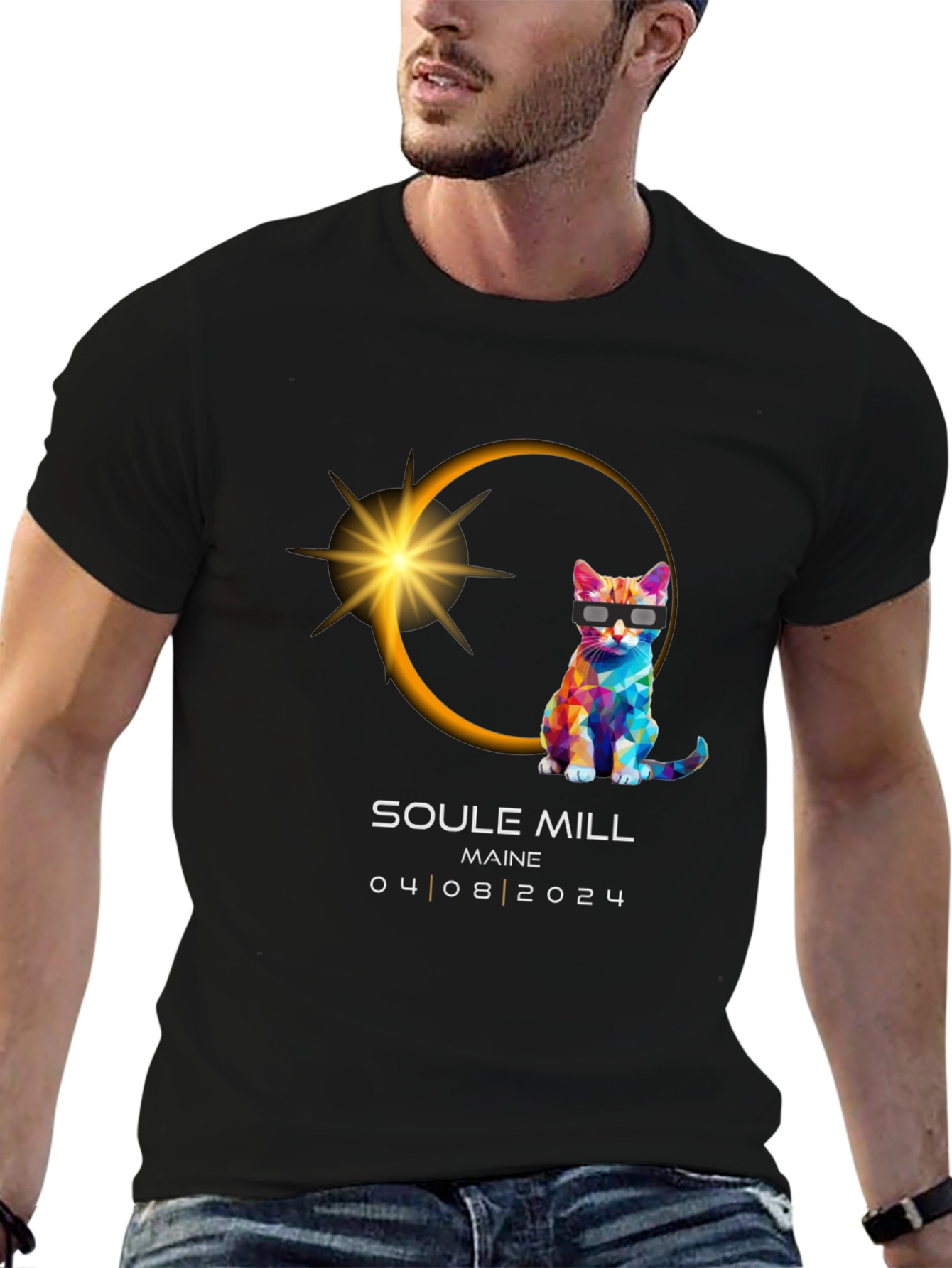 Soule Mill Maine Eclipse Cat T-Shirt