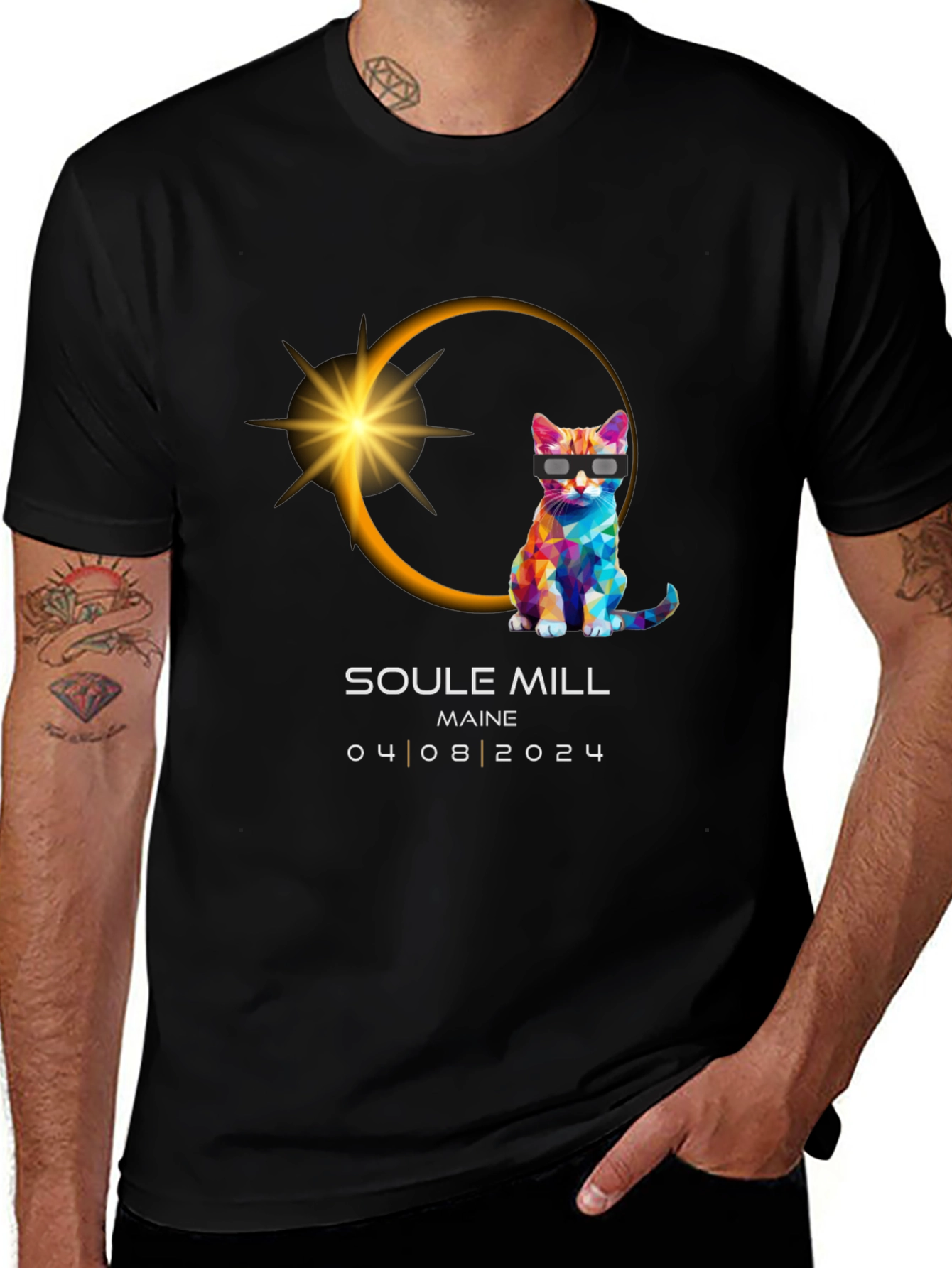 Soule Mill Maine Eclipse Cat T-Shirt
