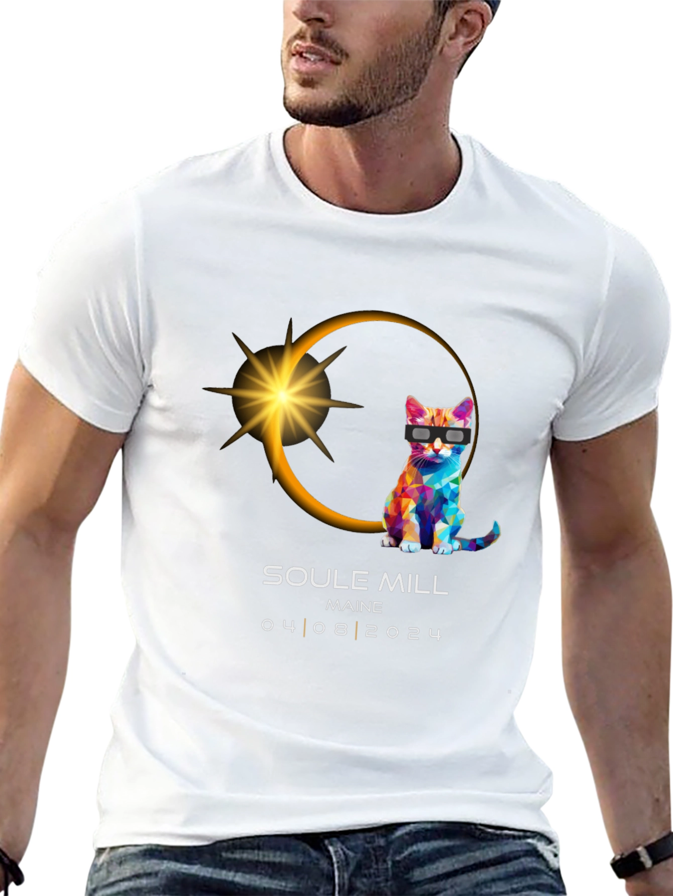 Soule Mill Maine Eclipse Cat T-Shirt