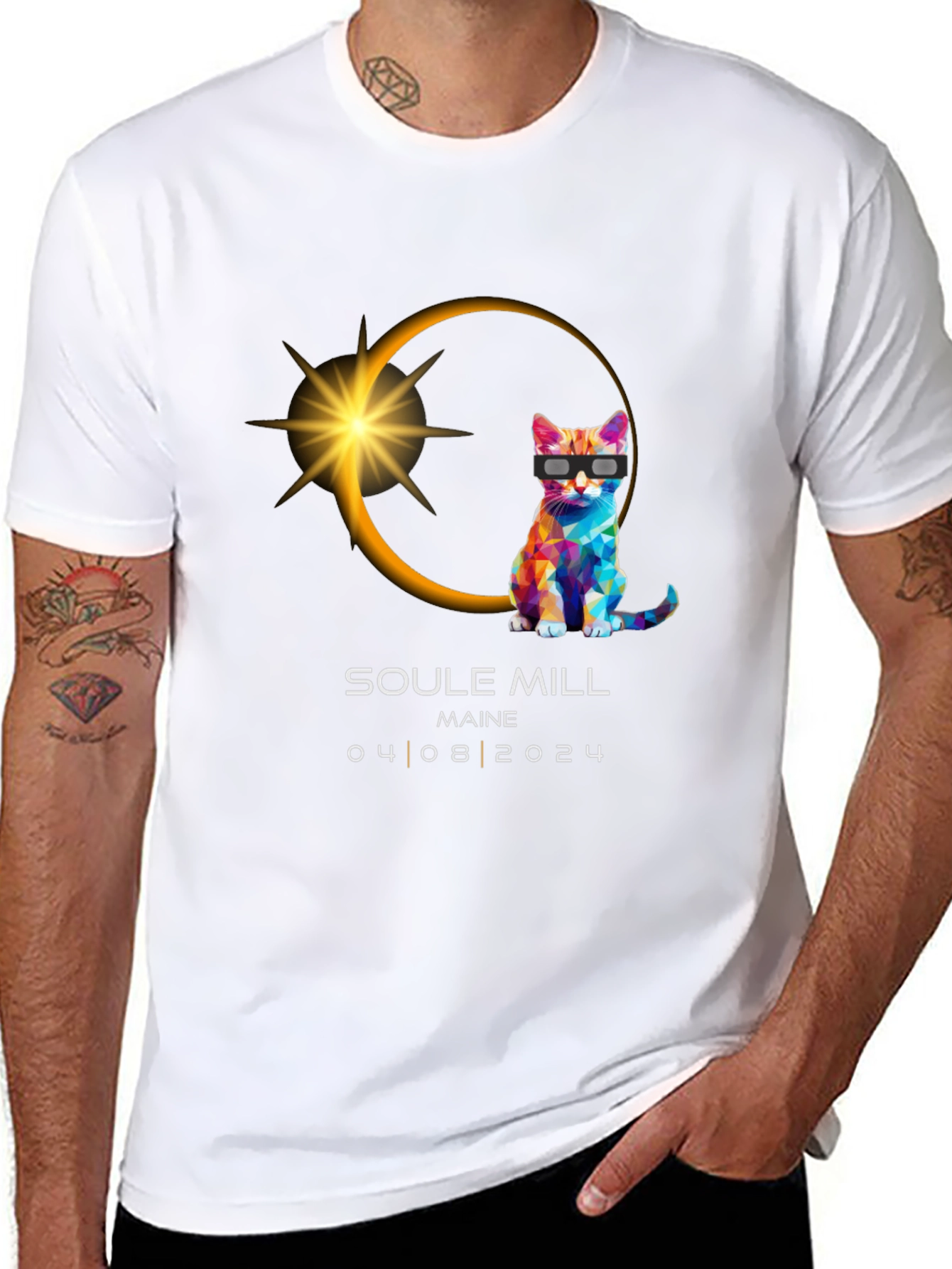 Soule Mill Maine Eclipse Cat T-Shirt