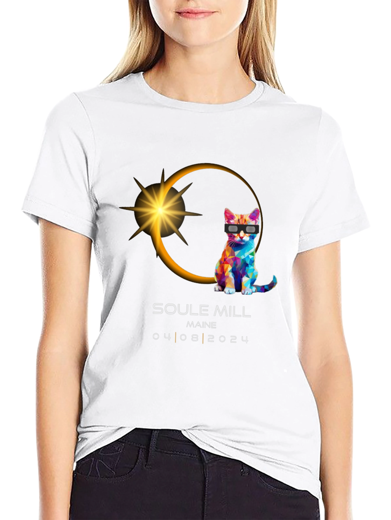 Soule Mill Maine Eclipse Cat T-Shirt