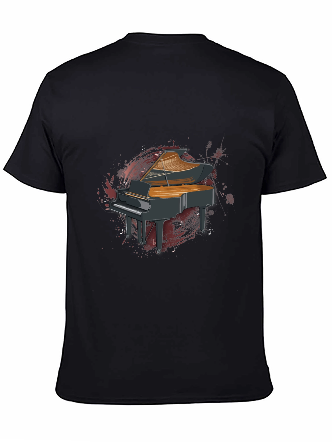 Grand Piano Graphic T-Shirt - Music Lover Tee