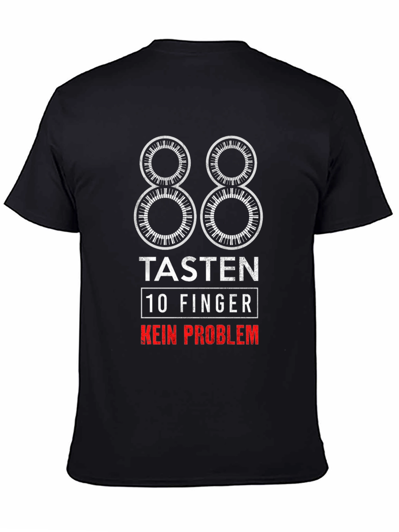 88 Tasten 10 Finger T-Shirt