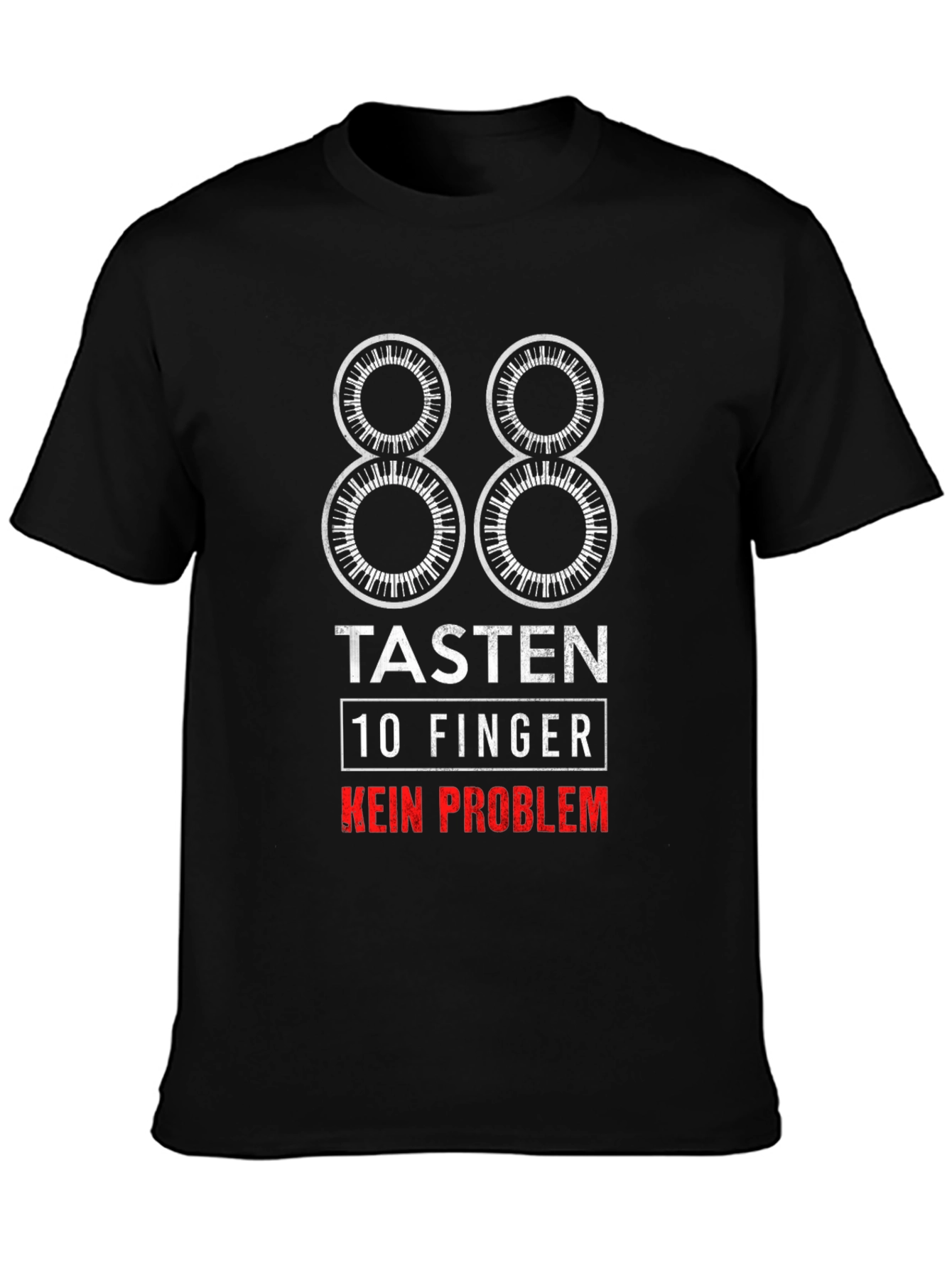 88 Tasten 10 Finger T-Shirt