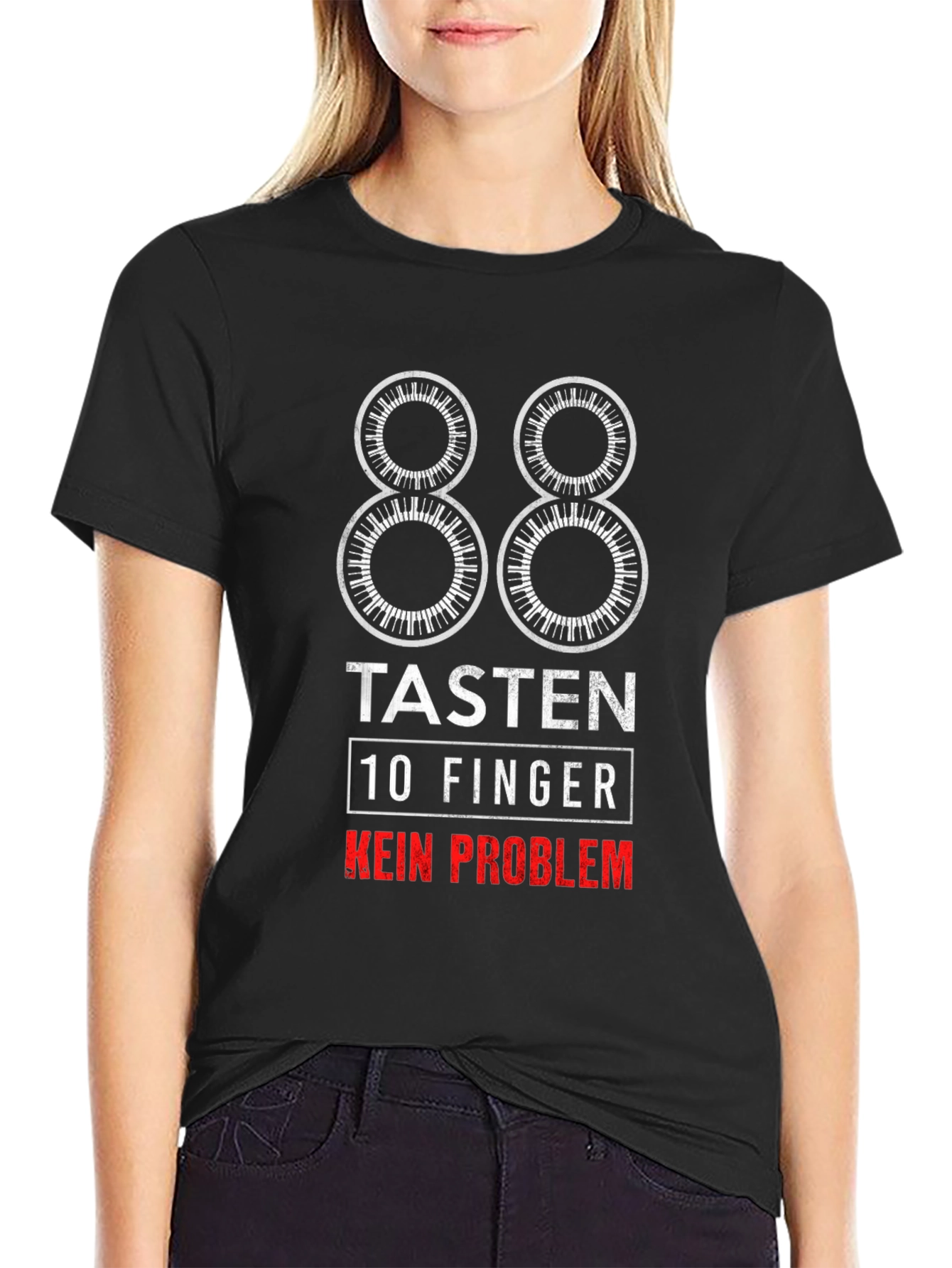 88 Tasten 10 Finger T-Shirt