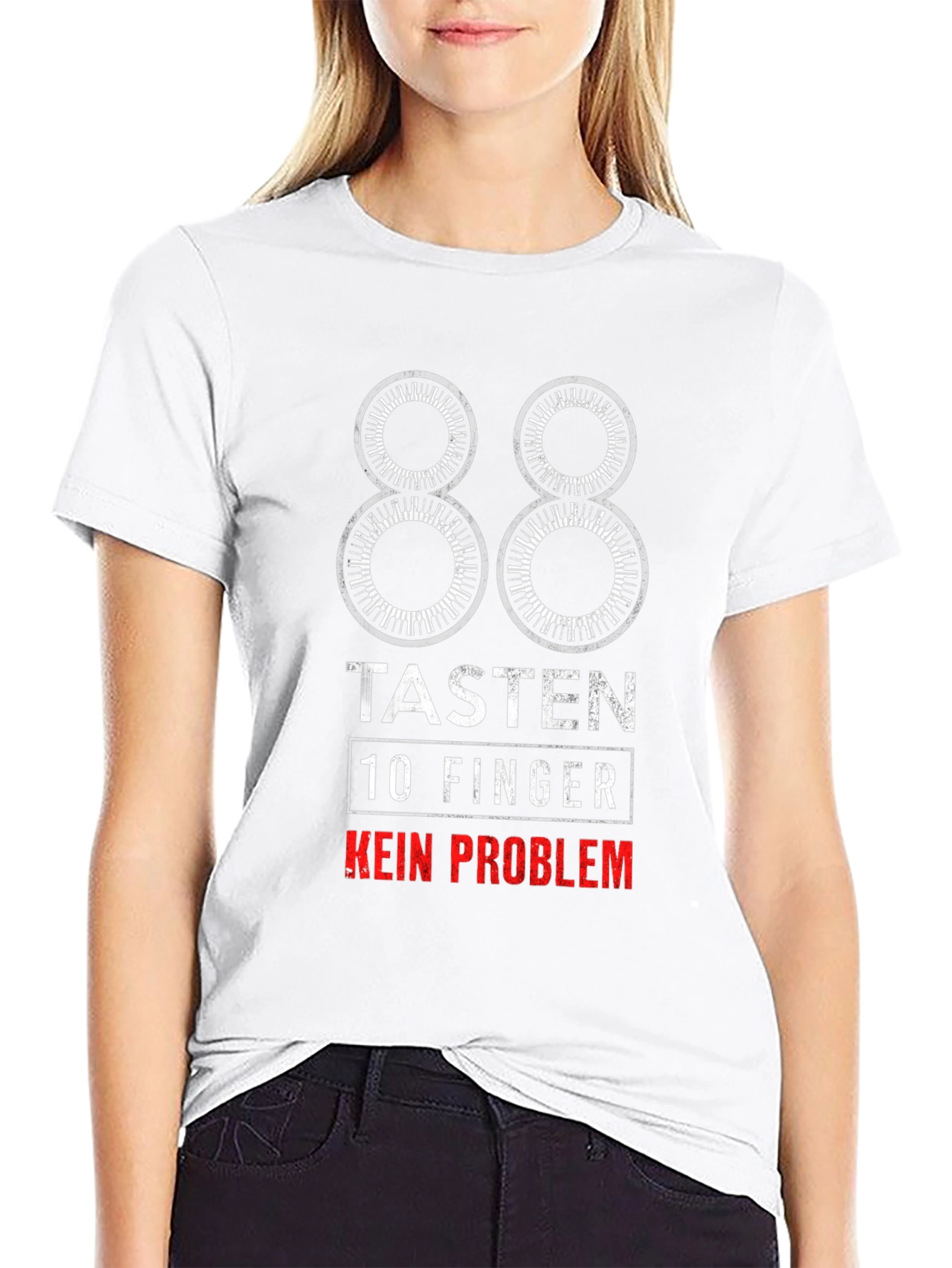 88 Tasten 10 Finger T-Shirt