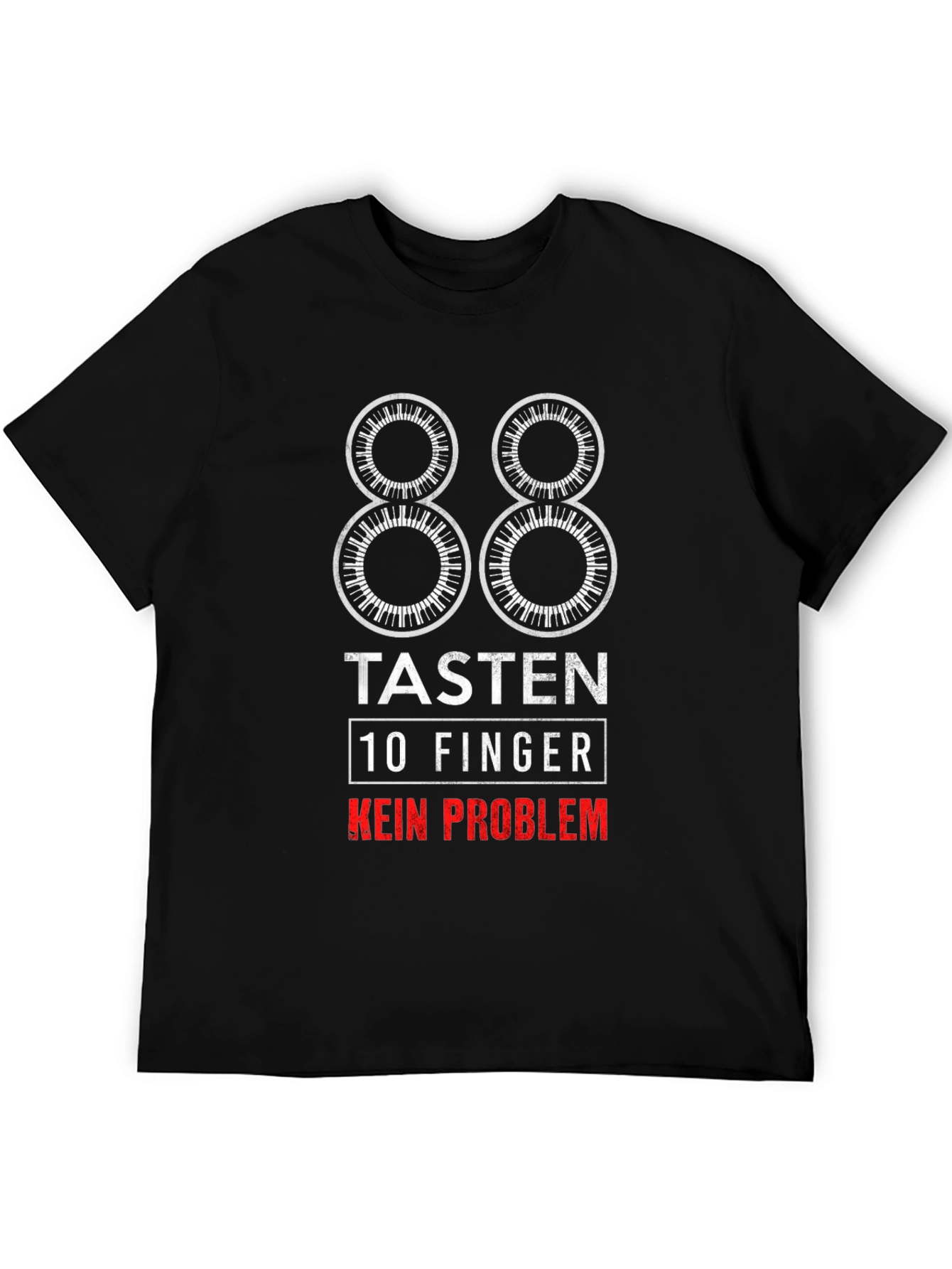 88 Tasten 10 Finger T-Shirt