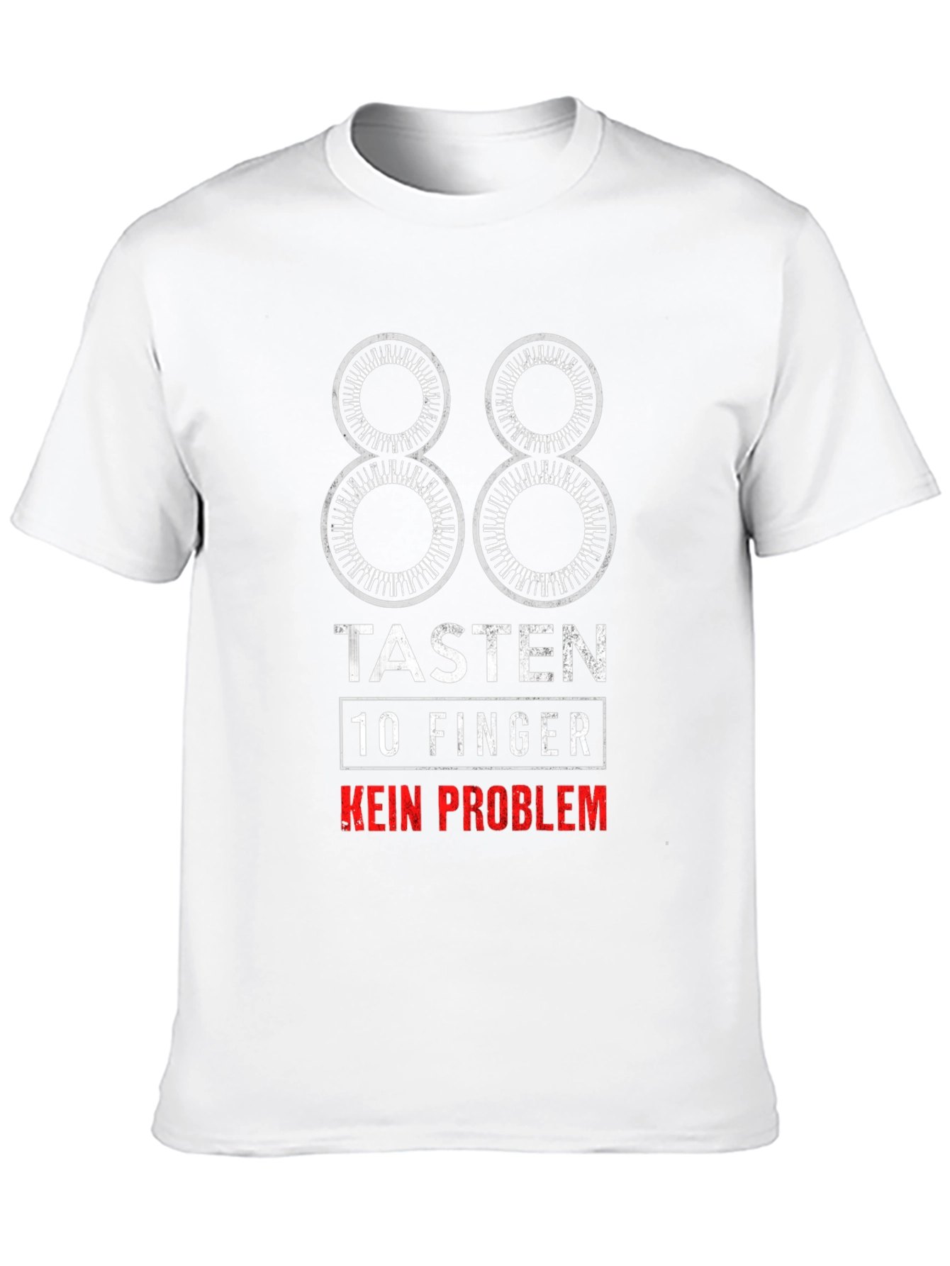 88 Tasten 10 Finger T-Shirt