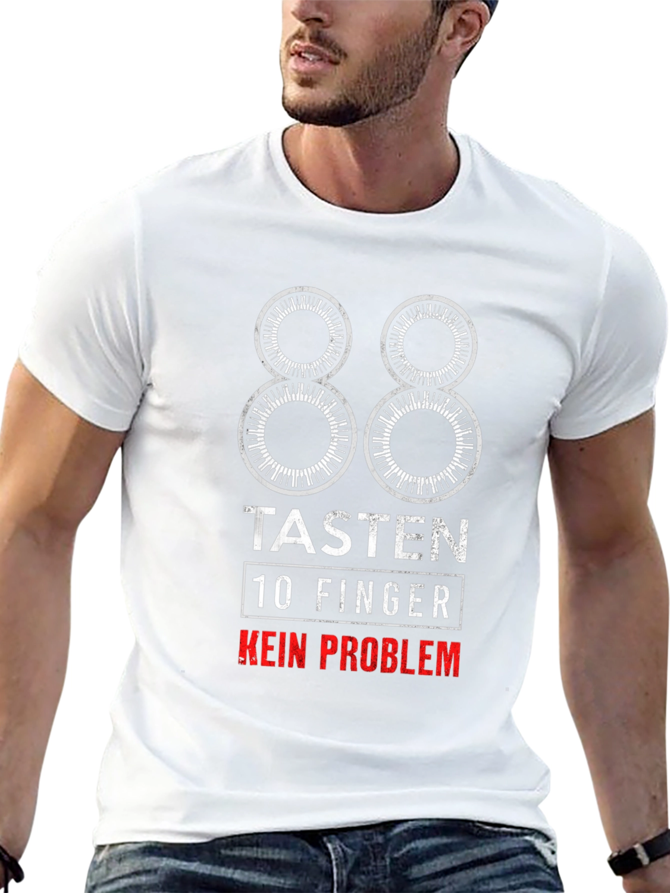 88 Tasten 10 Finger T-Shirt