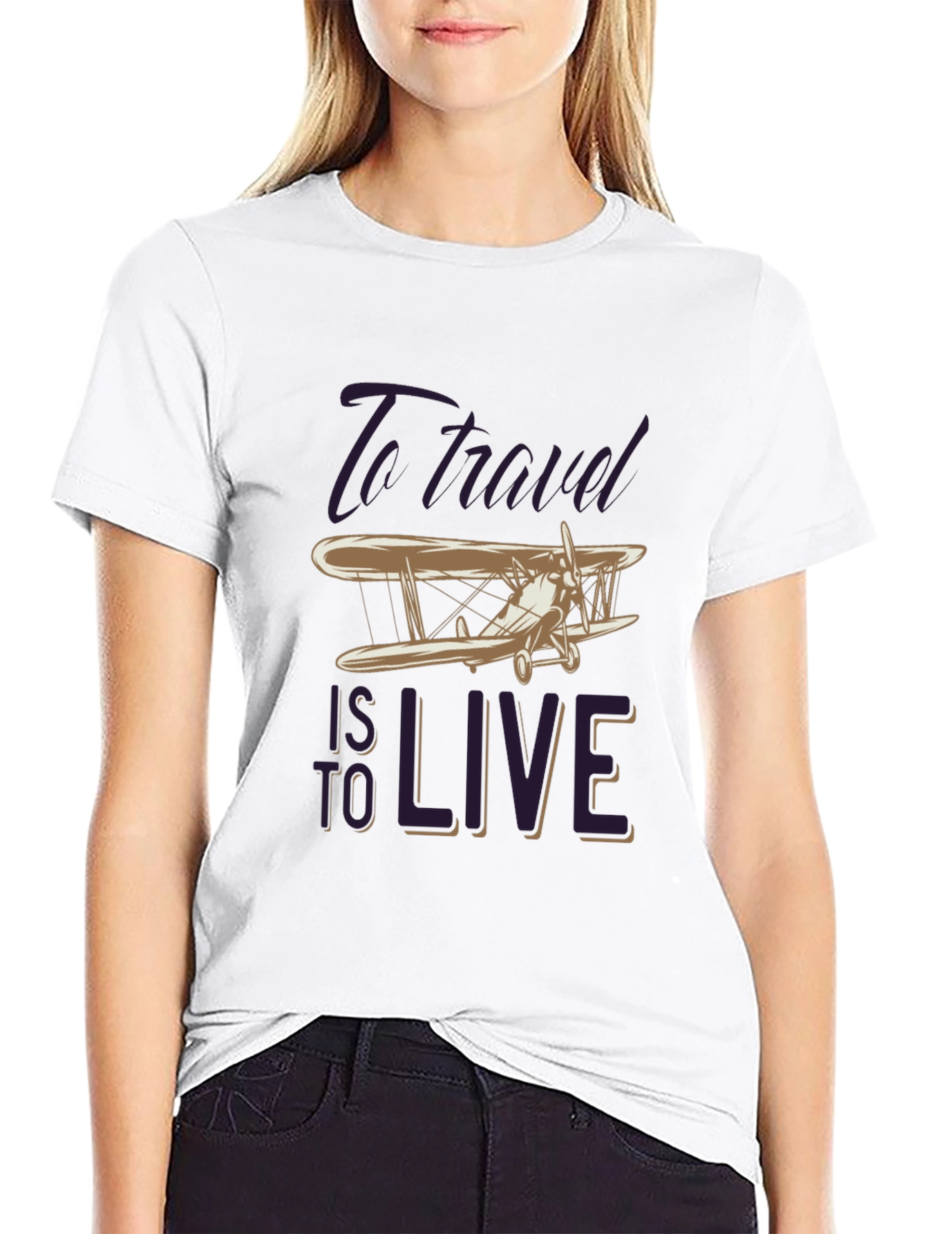Travel to Live Graphic Tee - Black T-Shirt