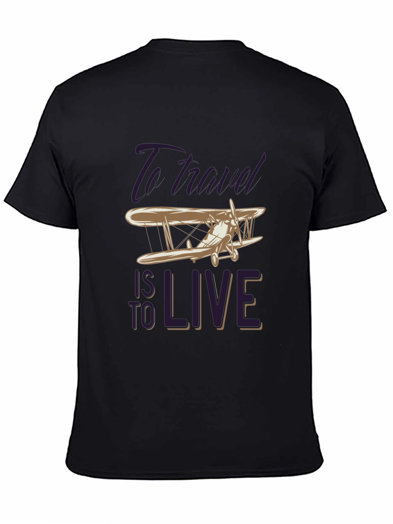 Travel to Live Graphic Tee - Black T-Shirt