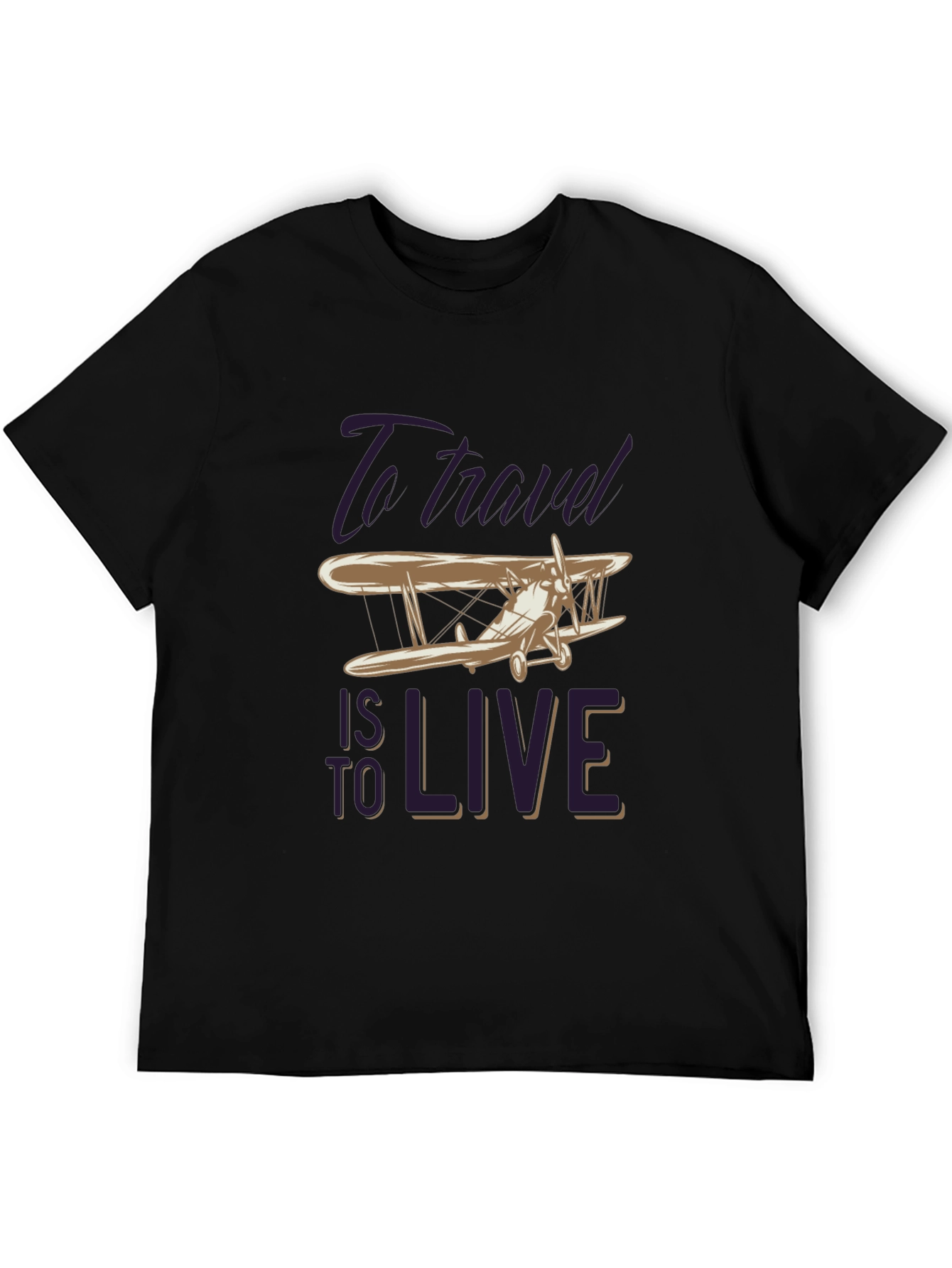 Travel to Live Graphic Tee - Black T-Shirt