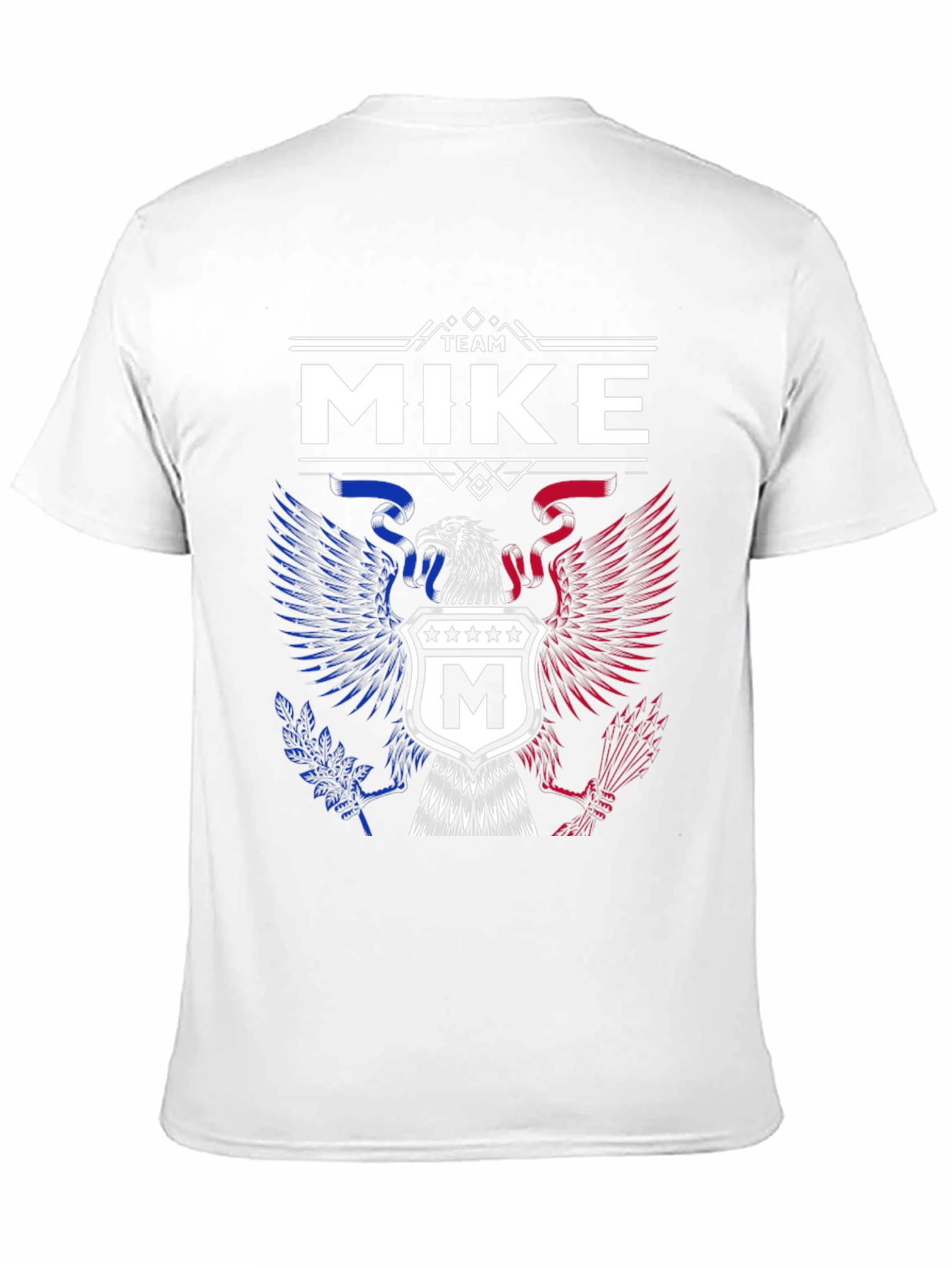 Team Mike Patriotic Eagle T-Shirt - Black