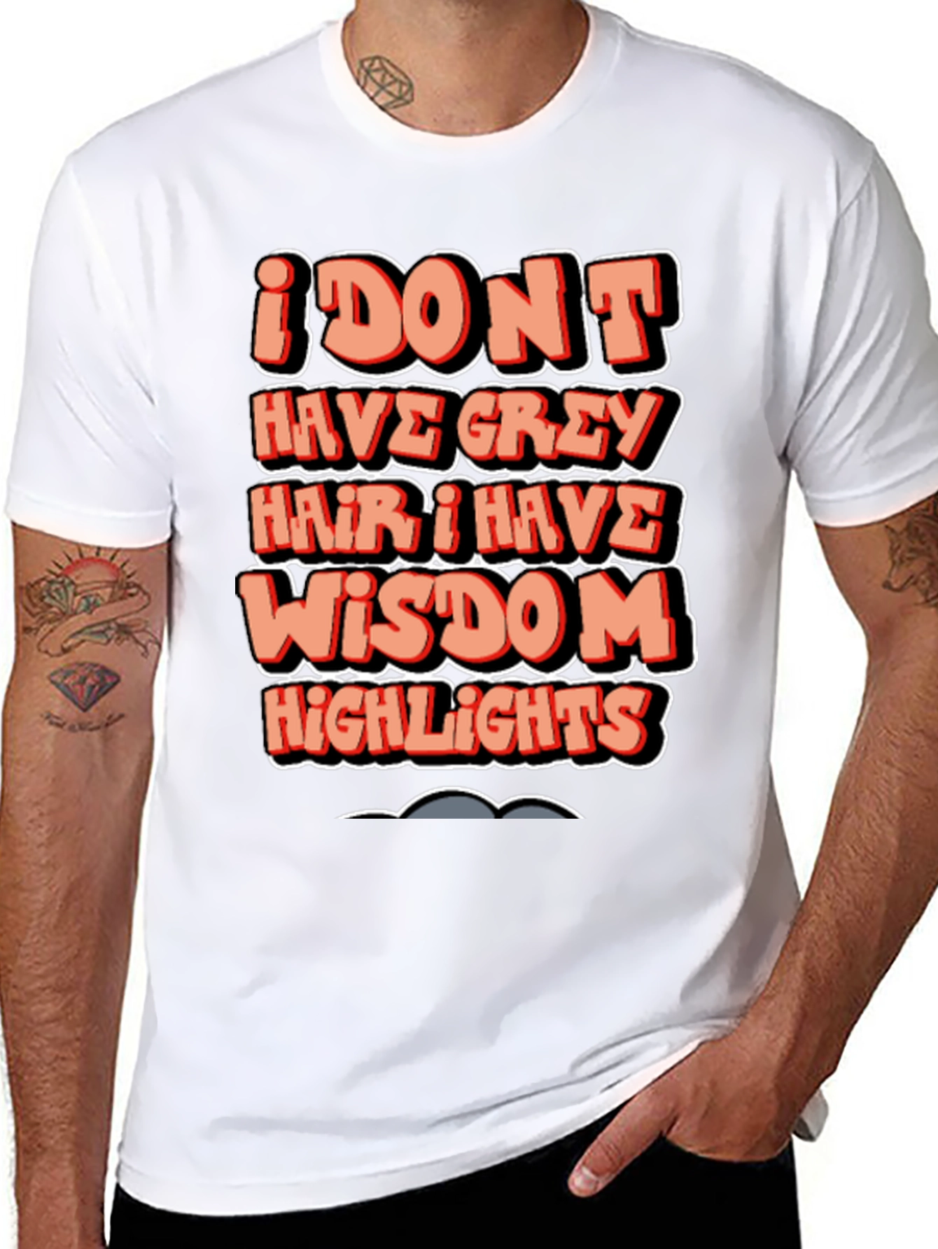 Funny Wisdom Highlights Graphic T-Shirt