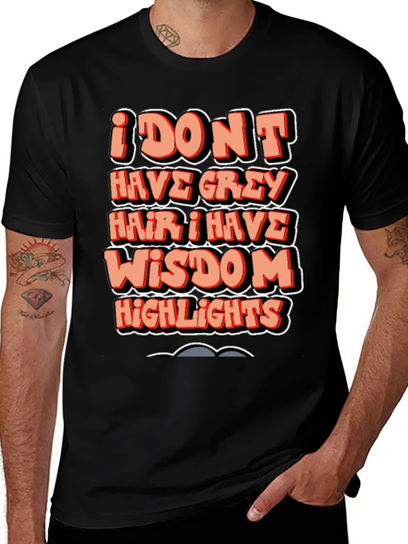 Funny Wisdom Highlights Graphic T-Shirt