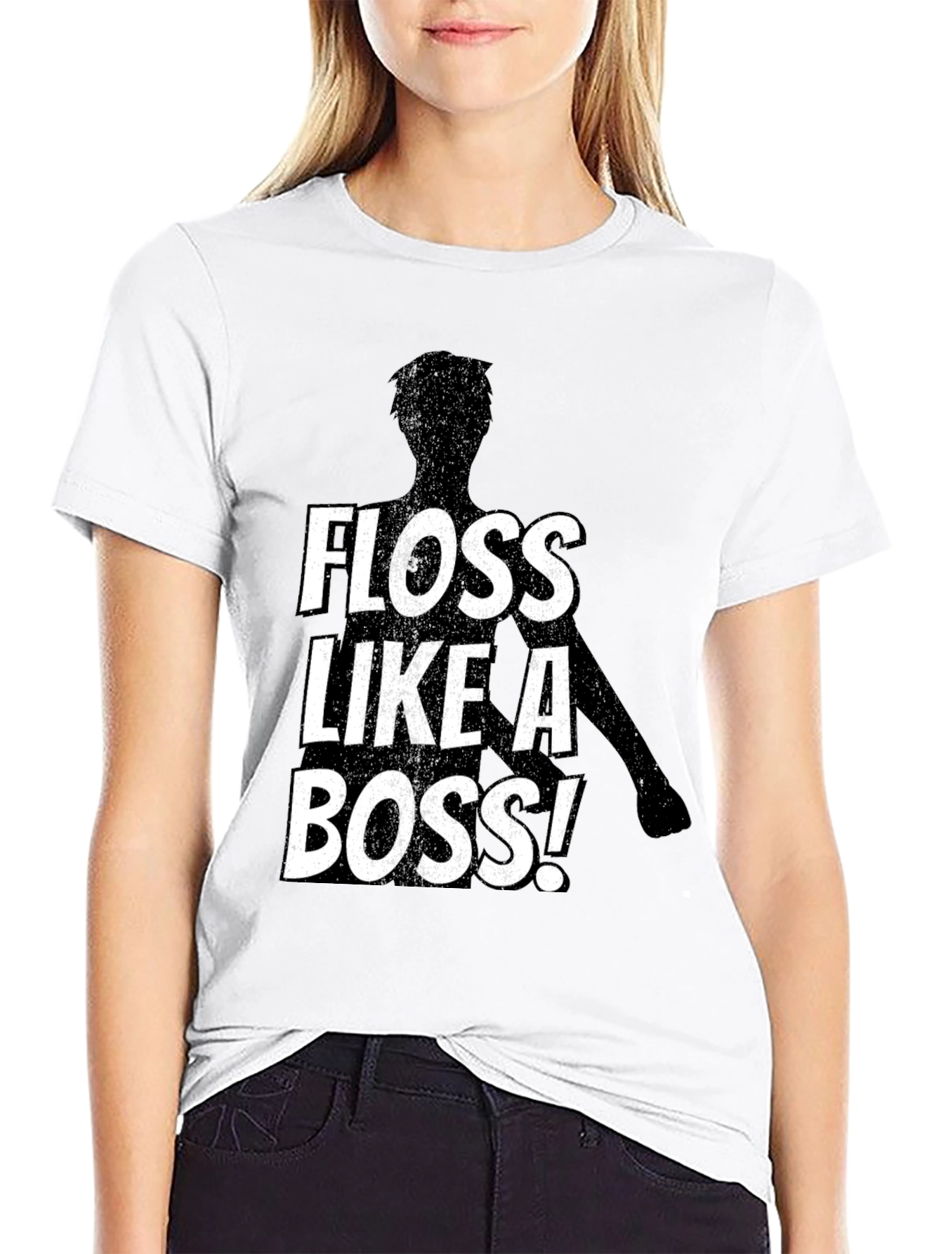 Floss Like A Boss Black T-Shirt