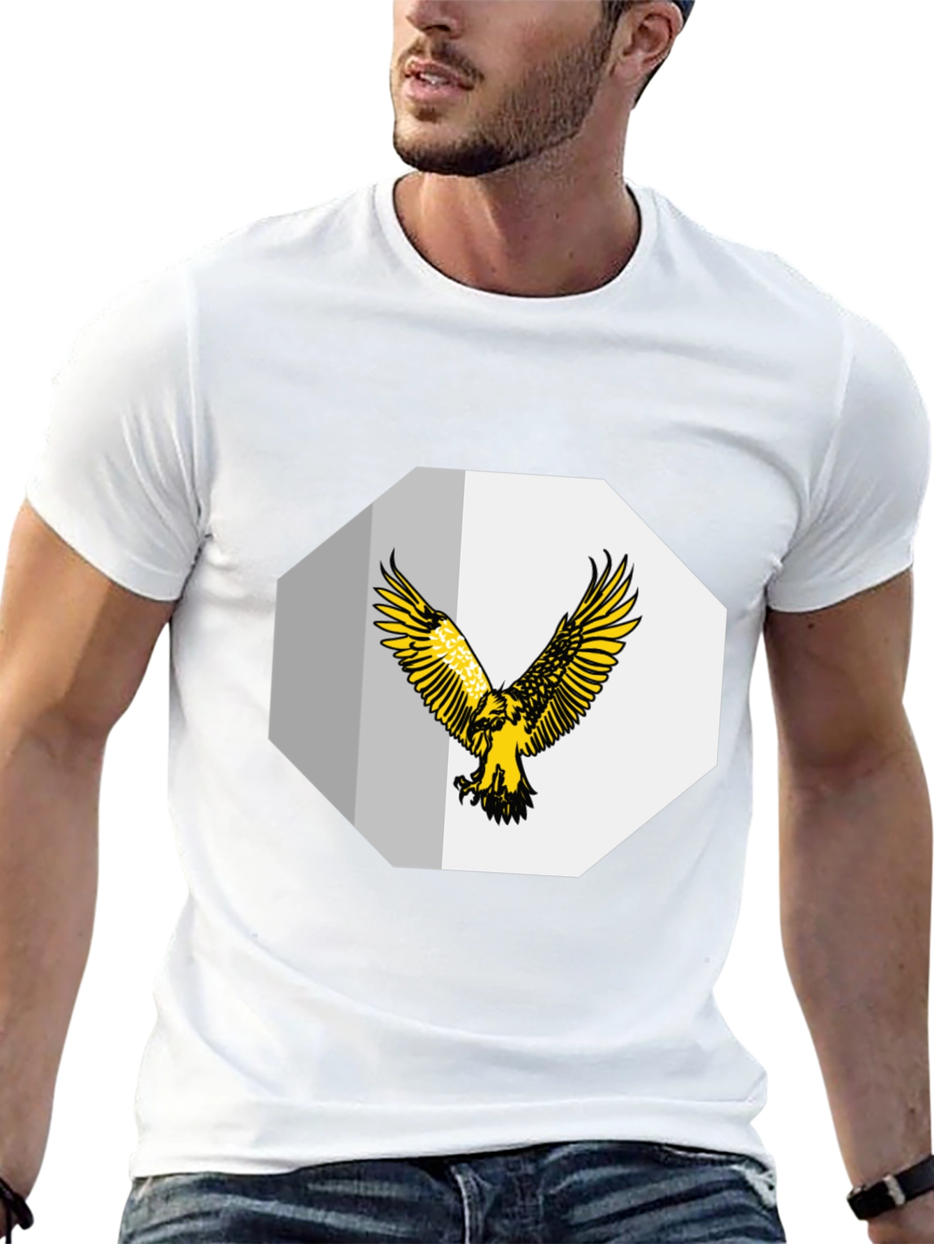 Eagle Graphic Tee - Stylish Mens Black T-Shirt