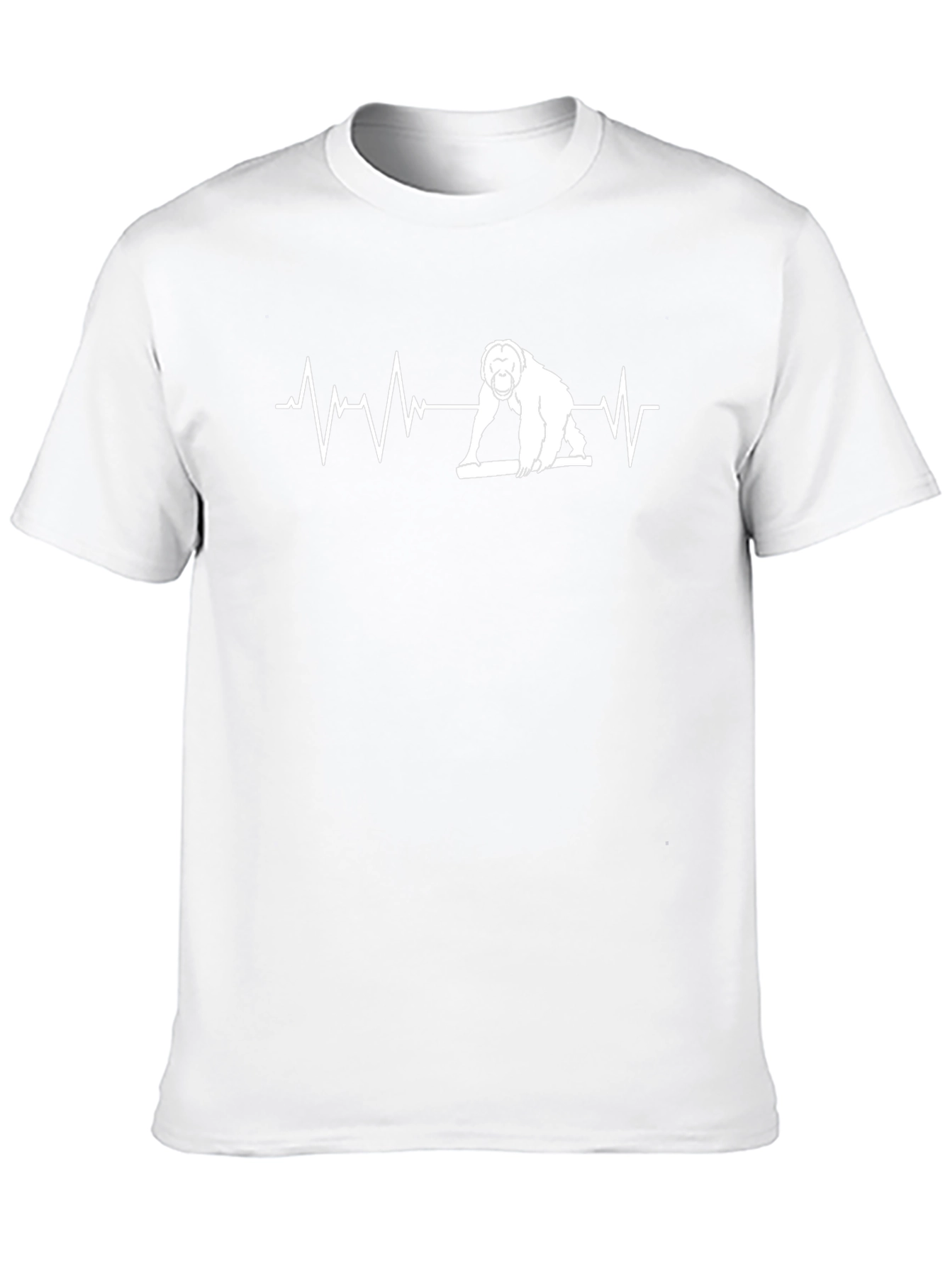 Curling Orangutan Heartbeat T-Shirt