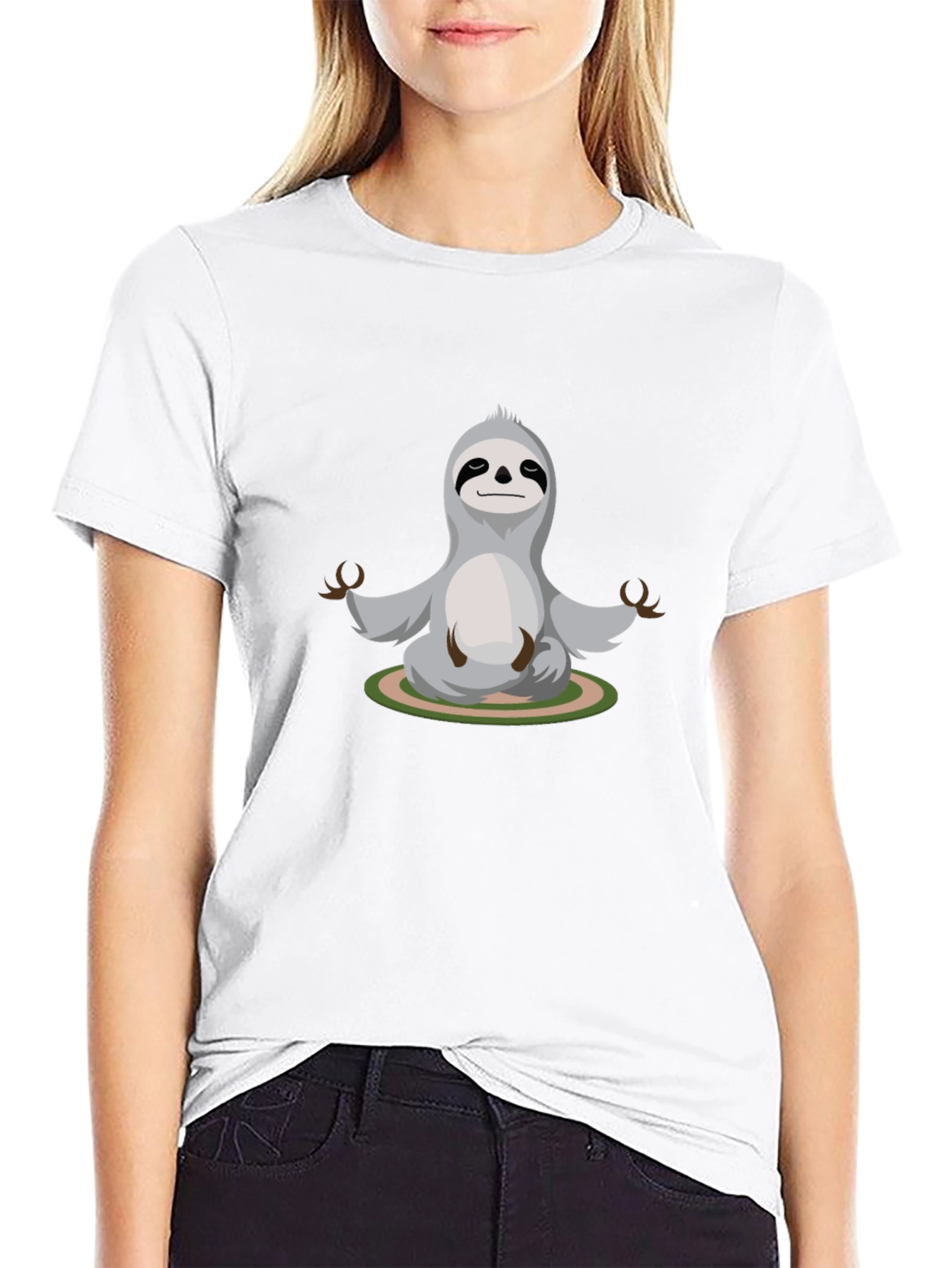 Meditating Sloth Graphic Tee