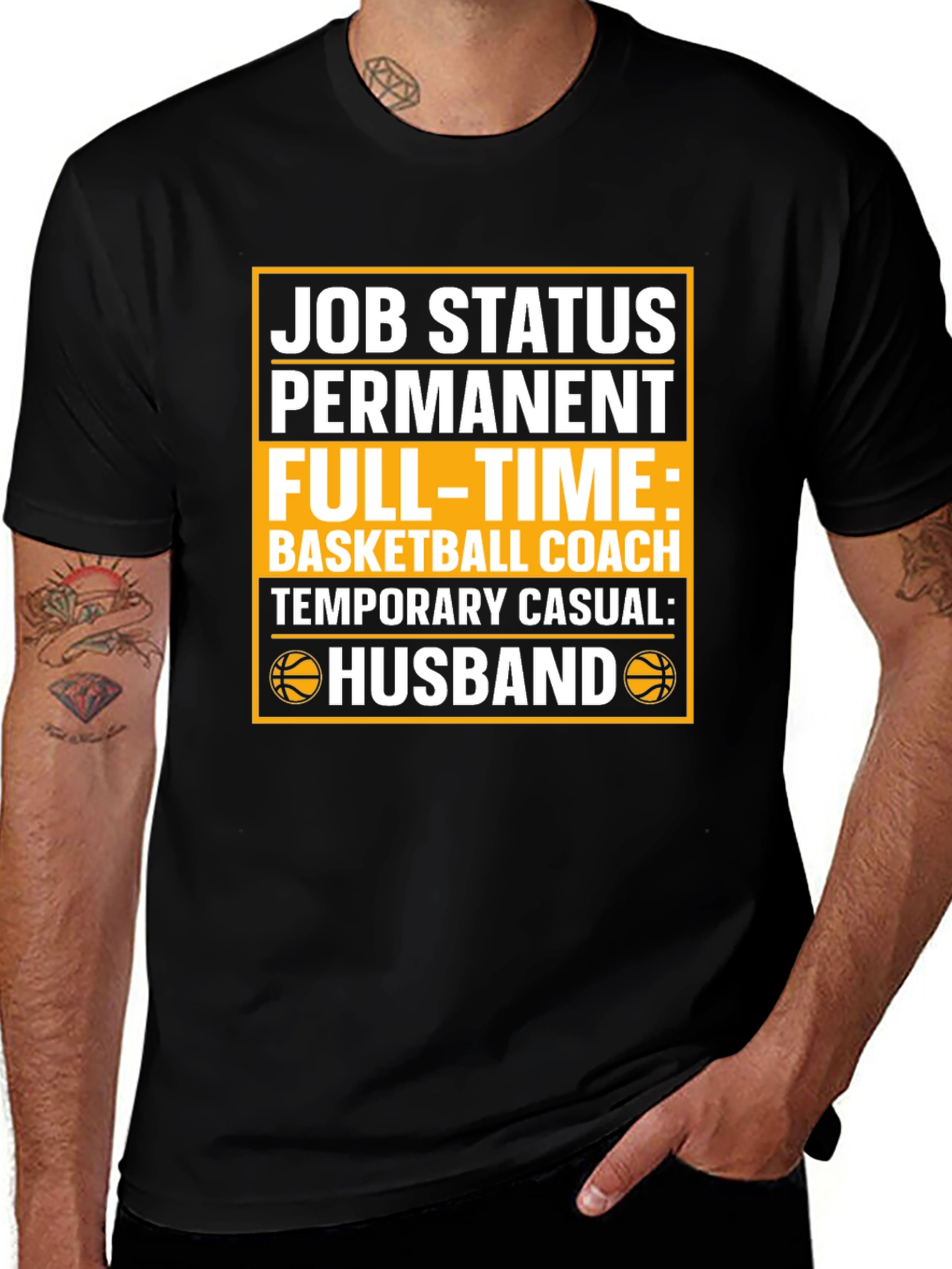 Husband Basketball Coach Graphic T-Shirt