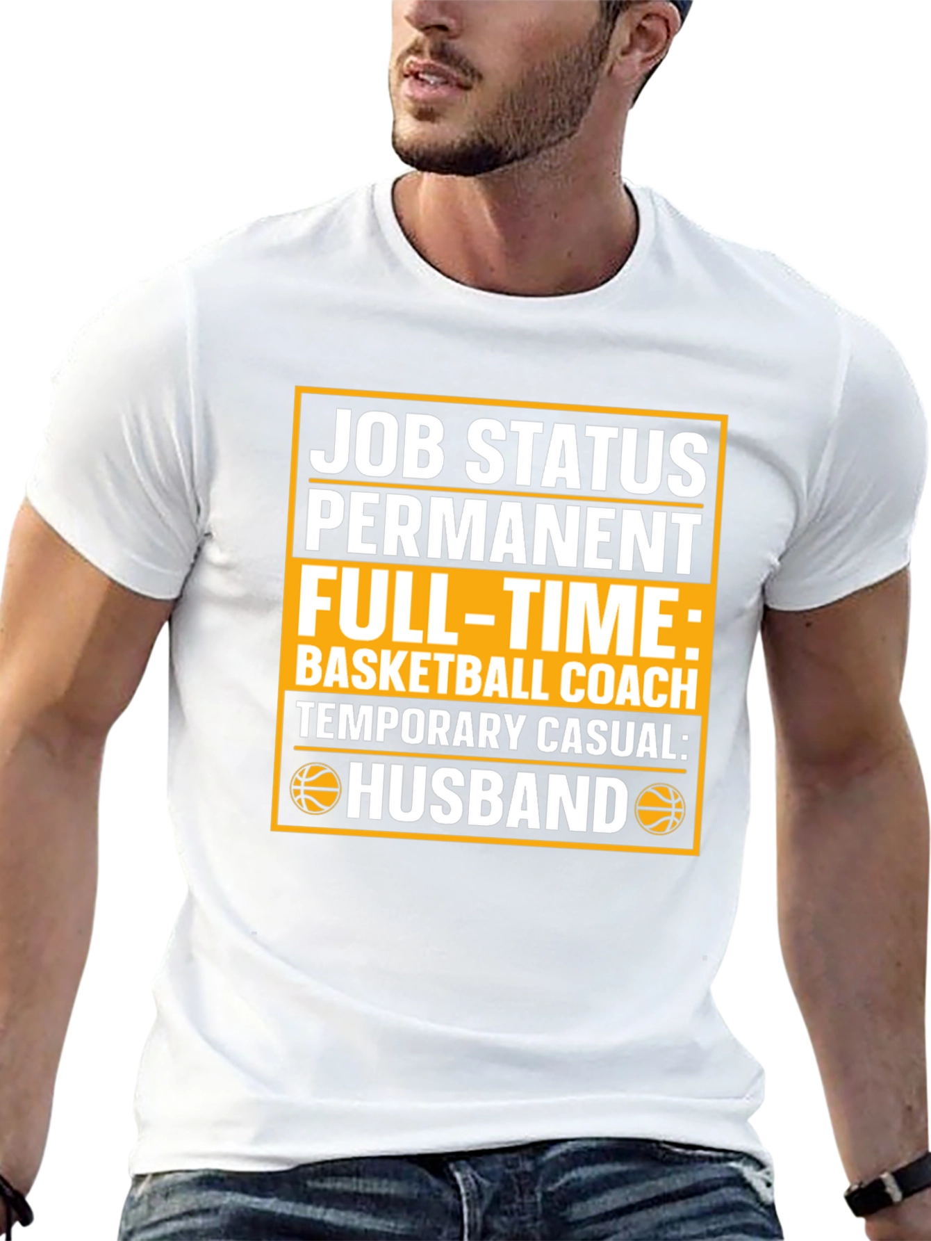Husband Basketball Coach Graphic T-Shirt